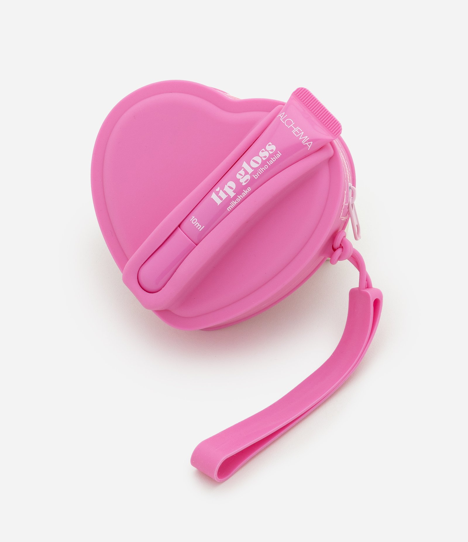 Gloss Labial com Necessaire em Formato de Coração Alchemia Rosa 2