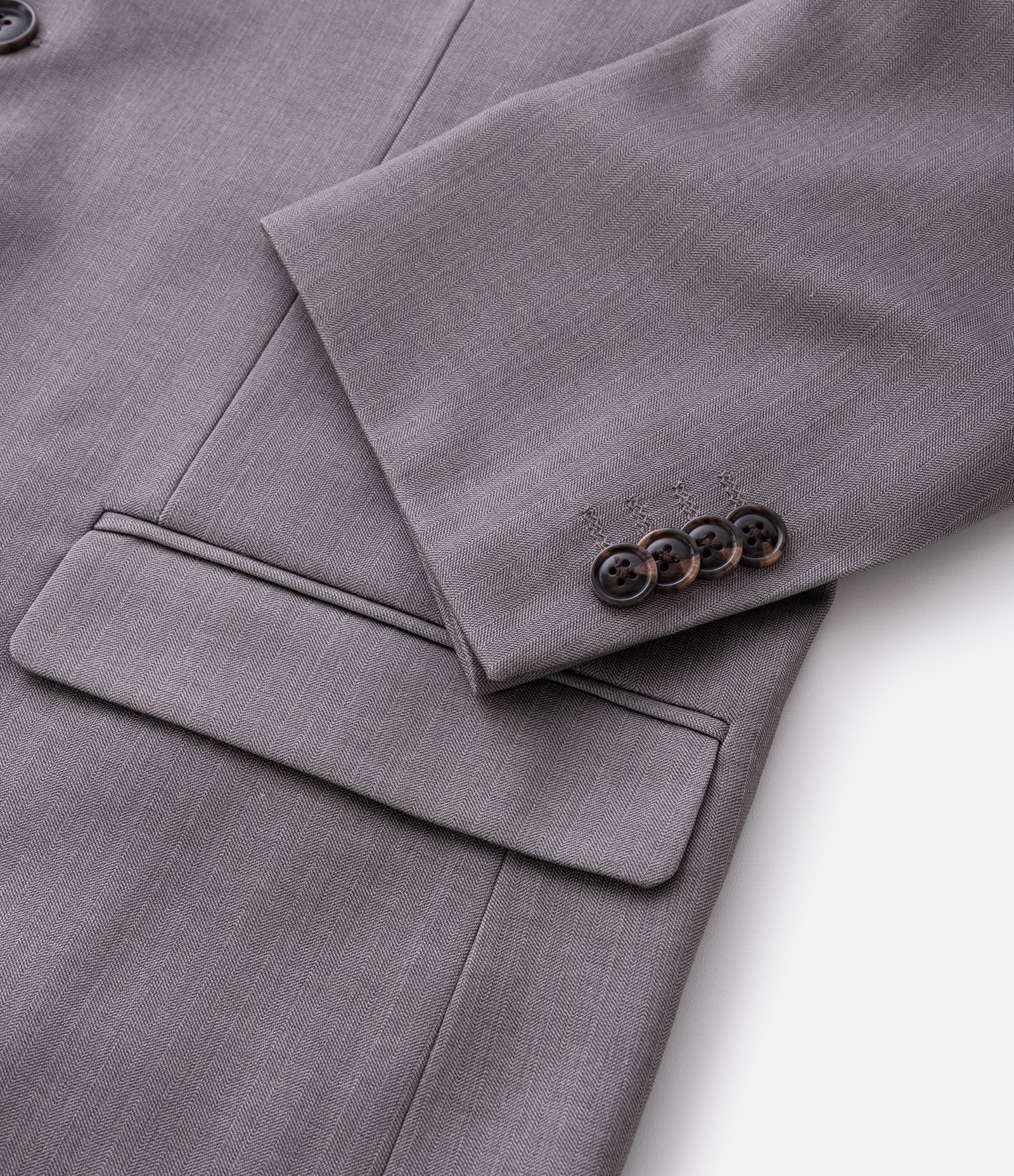 Paletó Slim Alfaiatado com Padronagem Espinha de Peixe Cinza 12