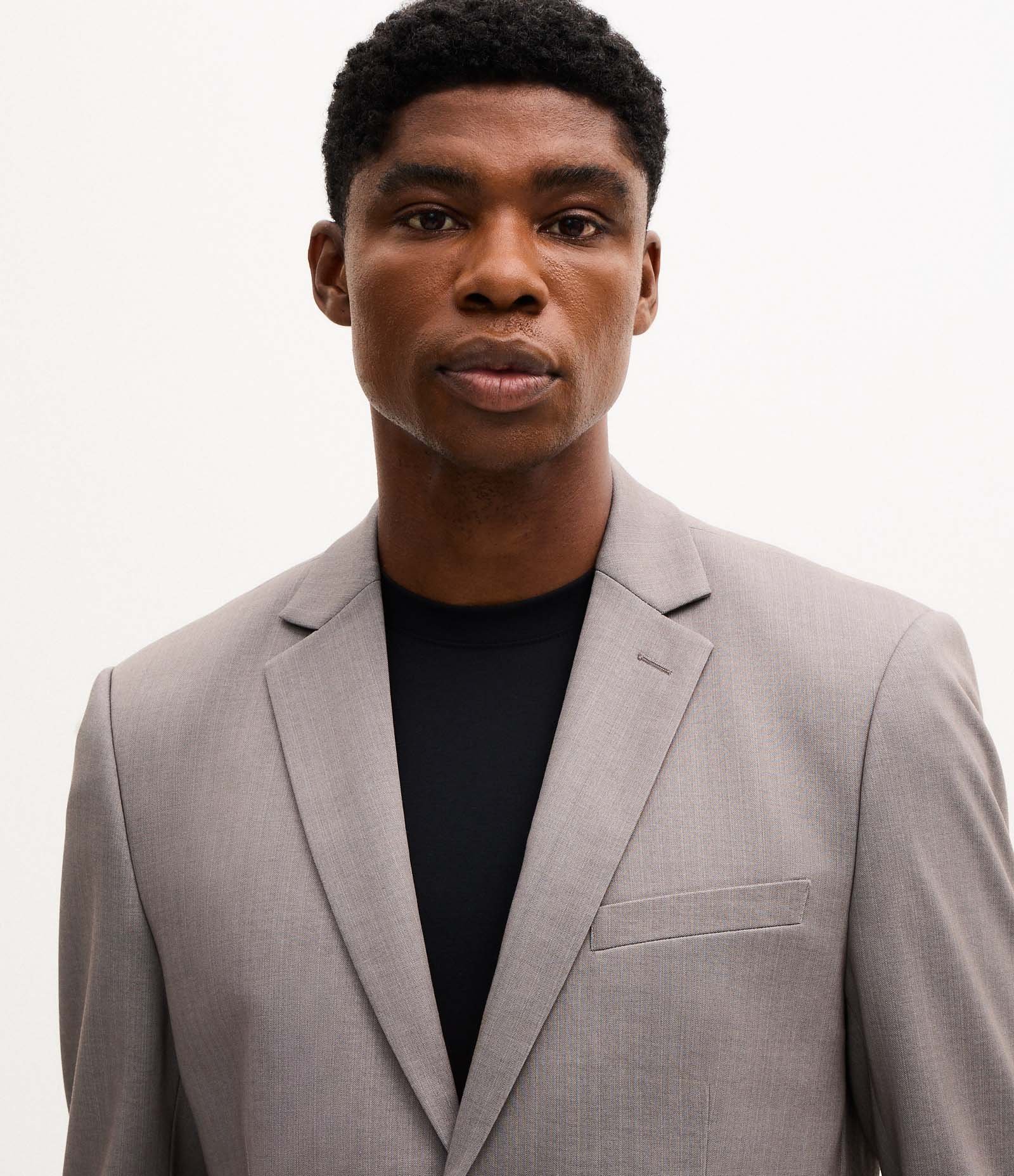 Paletó Slim Alfaiatado com Padronagem Espinha de Peixe Cinza 6