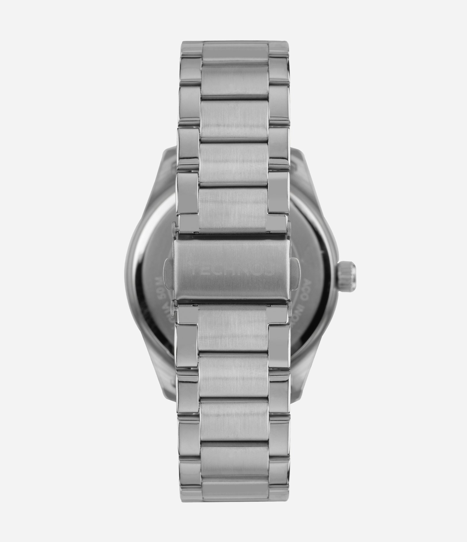 Relógio Analógico Aço Masculino Technos Prata 3