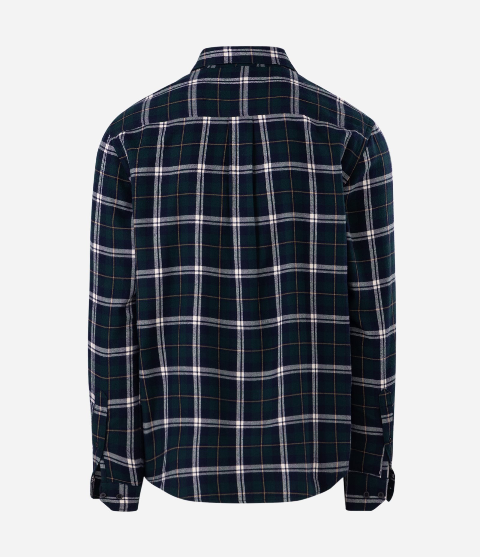 Camisa Flanela Xadrez Listras Duplas Azul 2