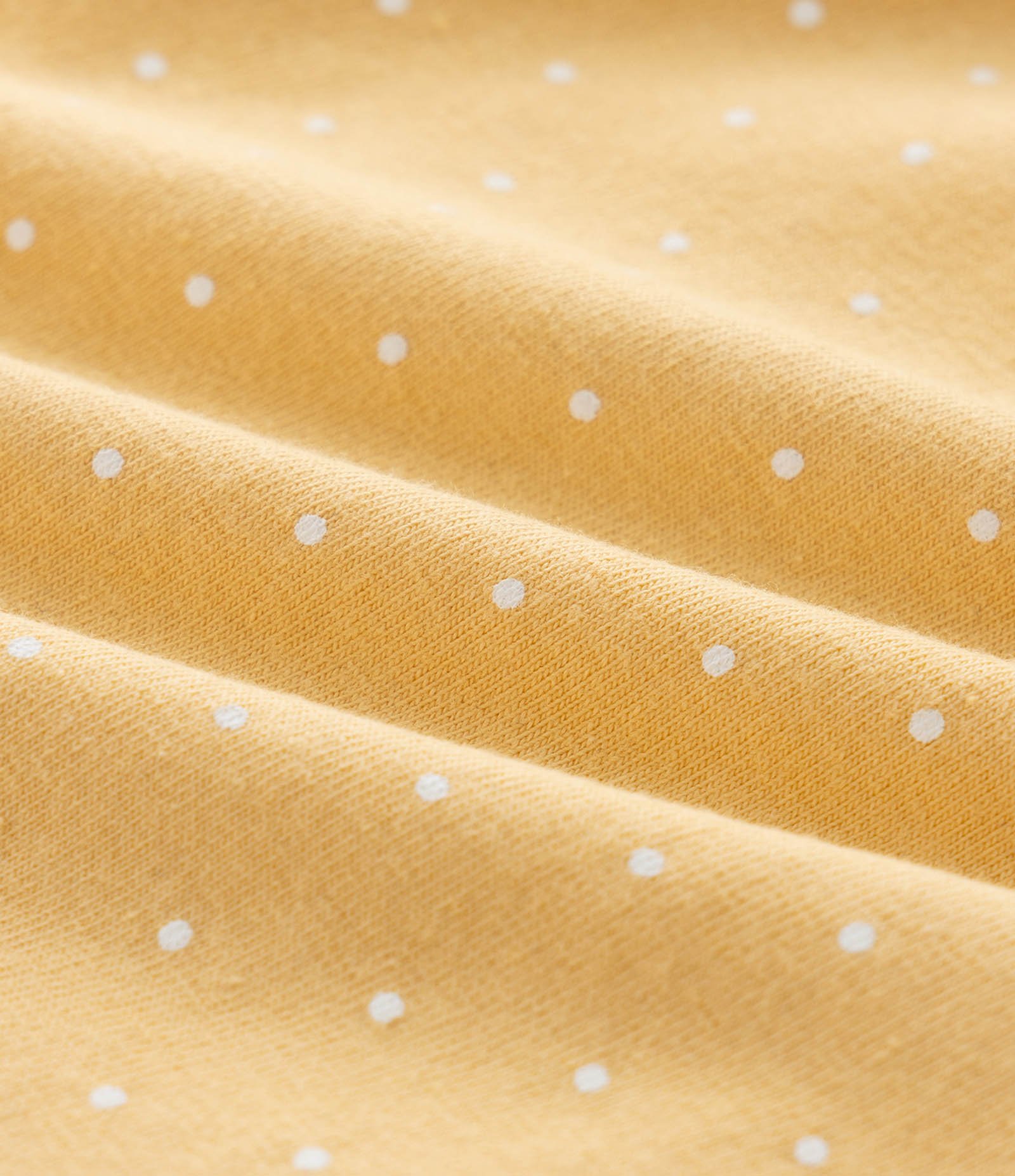 Conjunto Infantil Bata e Short com Estampa Poá – Tam 0 a 18 Meses Amarelo 6