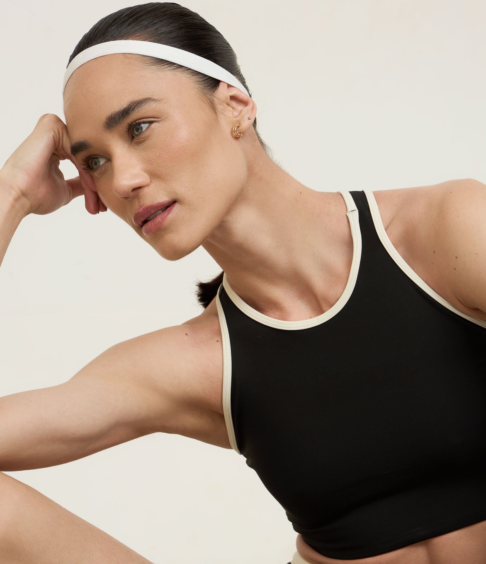 Top Esportivo Nadador sem Estampa Preto 3