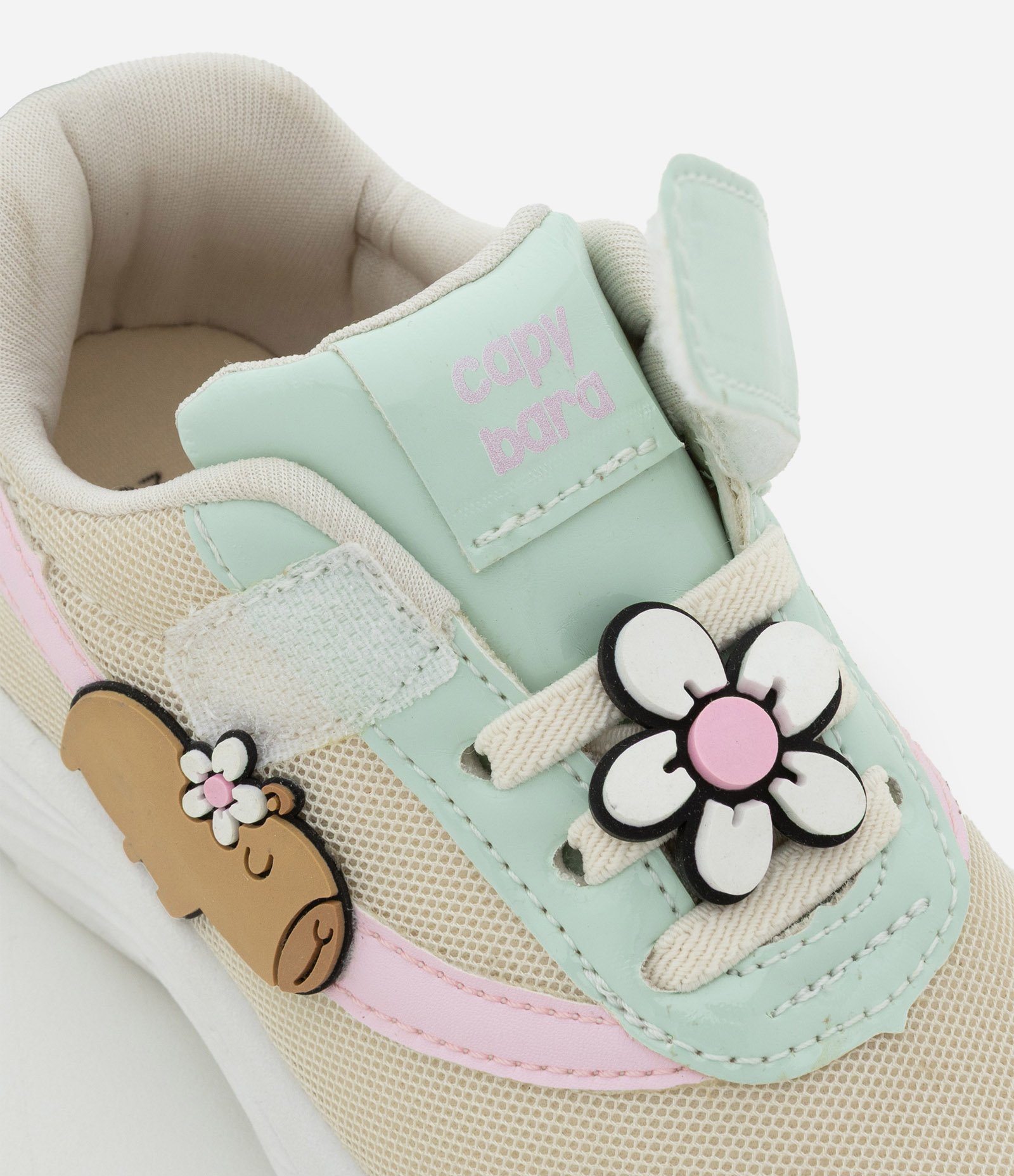 Tênis Infantil Esportivo em PU Capivara - Tam 20 ao 28 Off White 7