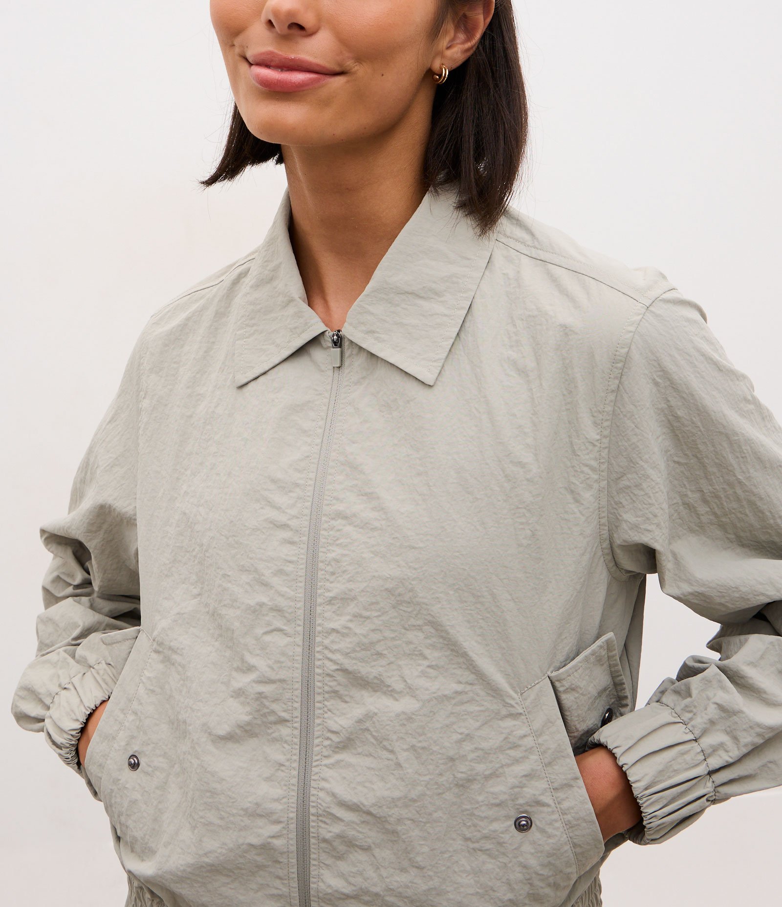 Jaqueta Oversized Esportiva com Tecnologia Dry Cinza 3