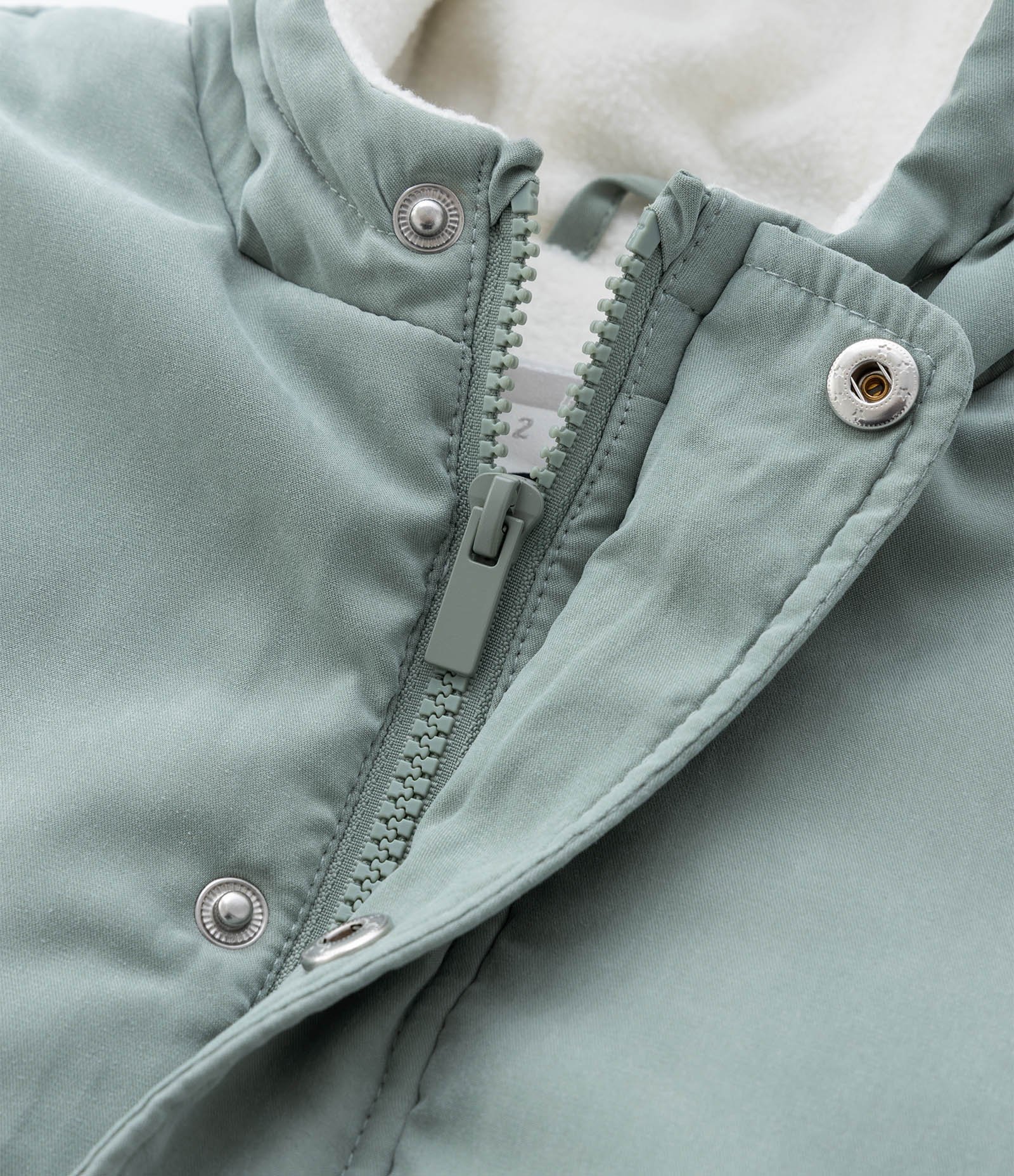 Jaqueta Infantil com Recorte em Sherpa – Tam 1 a 5/6 Anos Verde Claro 9