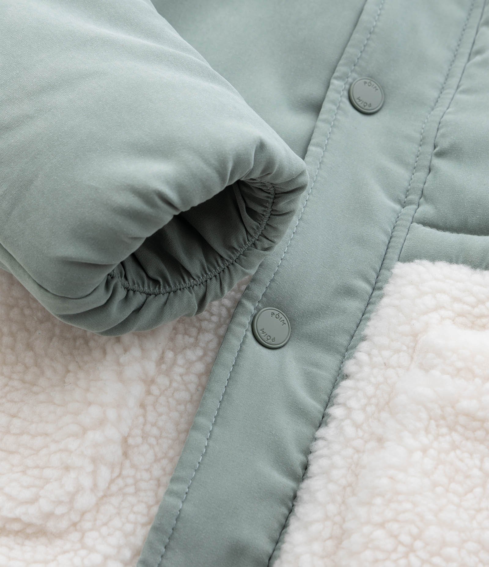 Jaqueta Infantil com Recorte em Sherpa – Tam 1 a 5/6 Anos Verde Claro 5