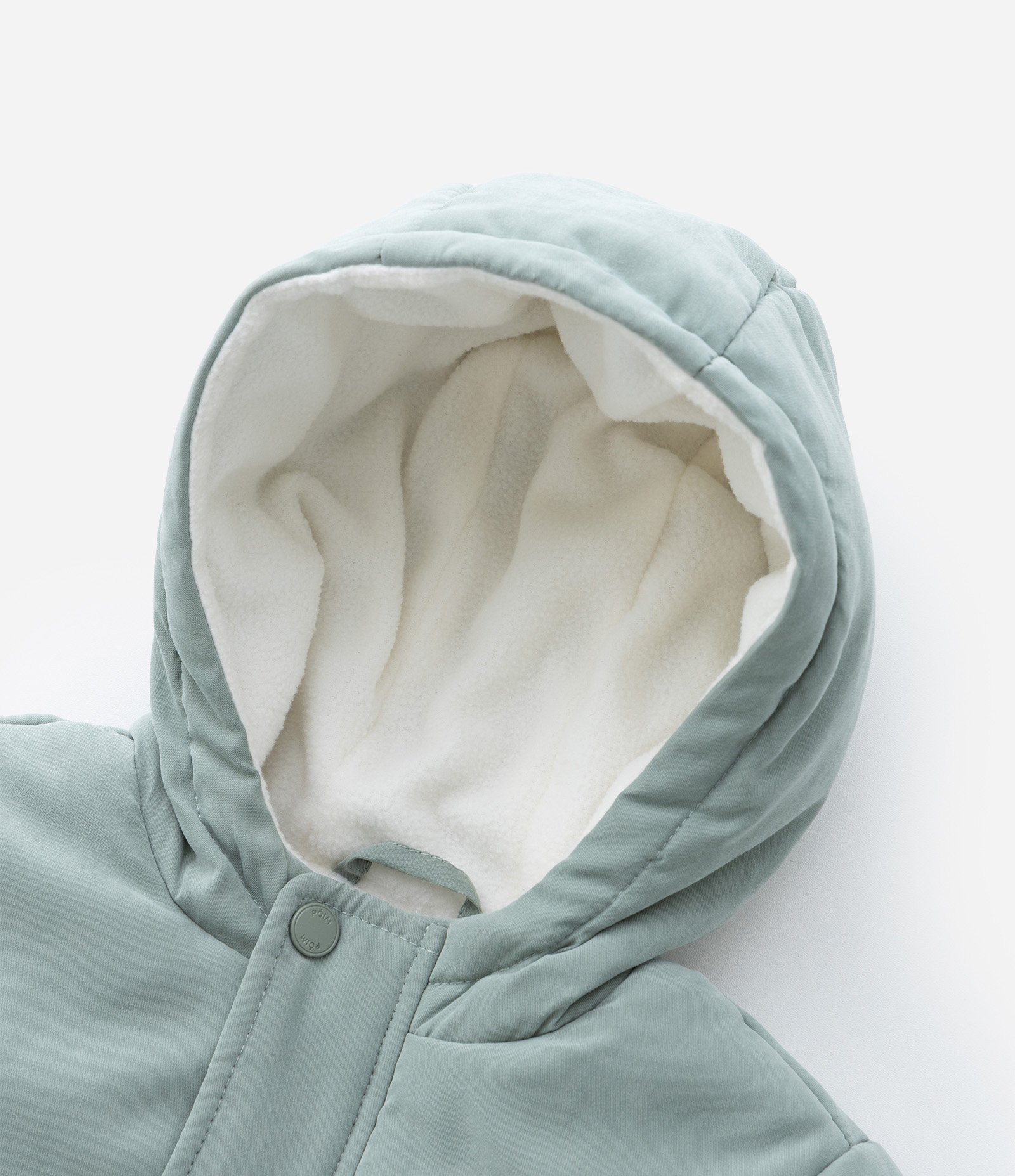 Jaqueta Infantil com Recorte em Sherpa – Tam 1 a 5/6 Anos Verde Claro 6