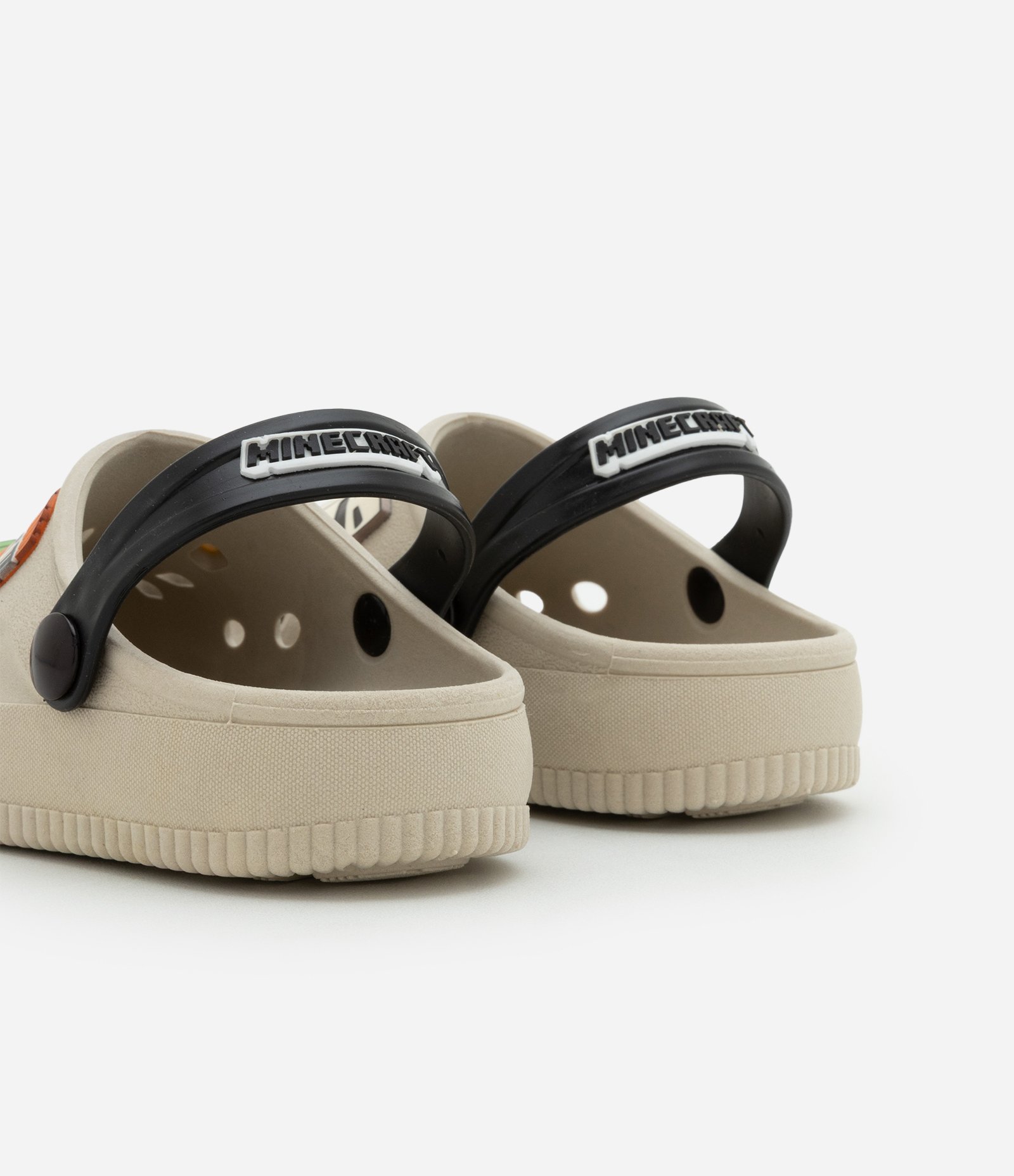 Sandália Infantil Babuche em PVC Minecraft - Tam 28 ao 35 Bege 3