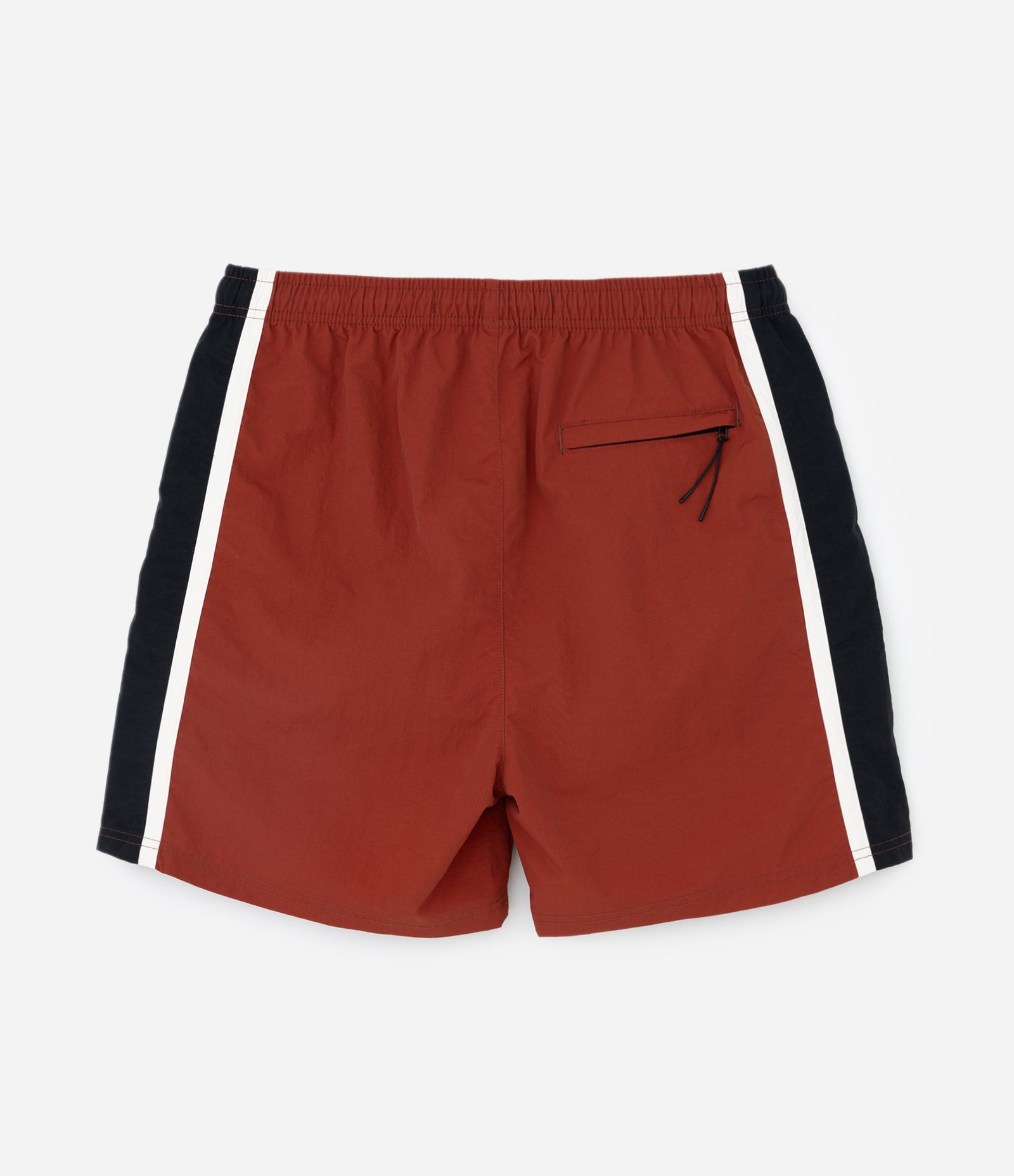 Bermuda Tecnológico Liso com Listras Contrastantes na Lateral Marrom 7
