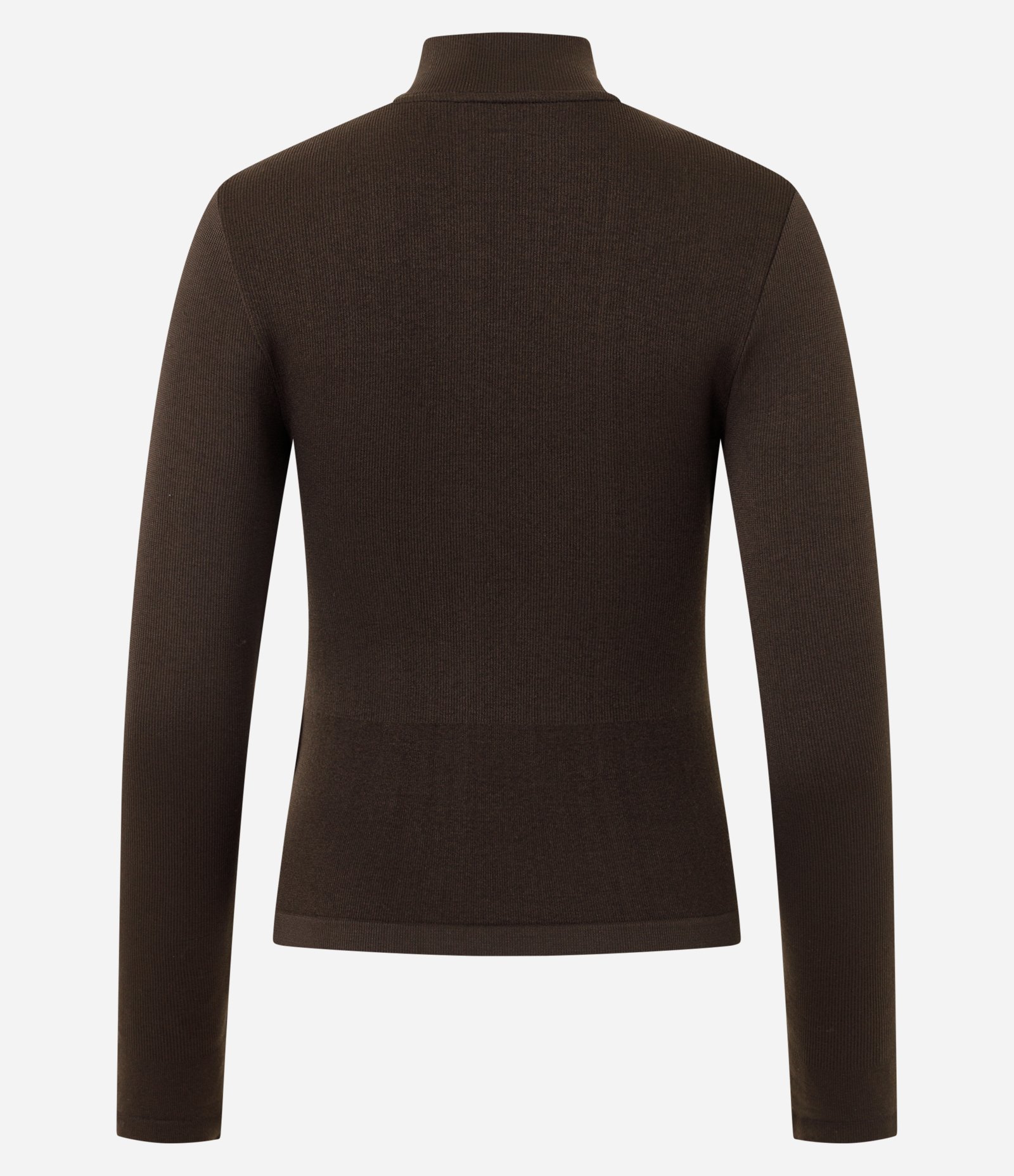 Jaqueta Esportiva Seamless com Golinha Alta Marrom 3