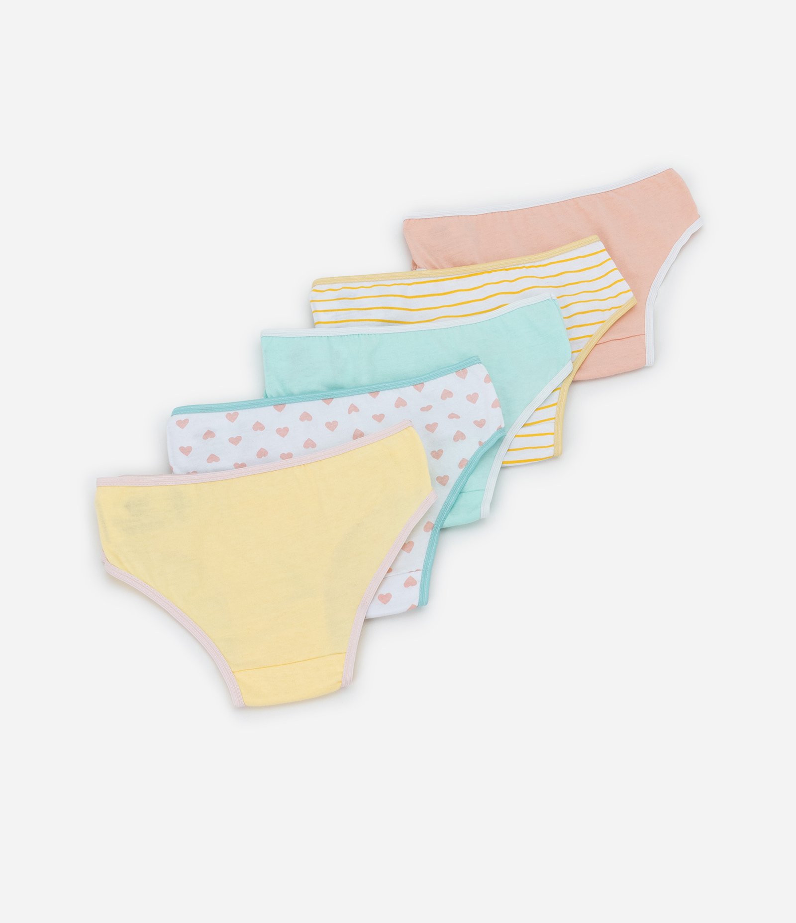 Kit 05 Calcinhas Infantis com Estampa Patrulha Canina - Tam 2 a 8 Anos Multicores 2