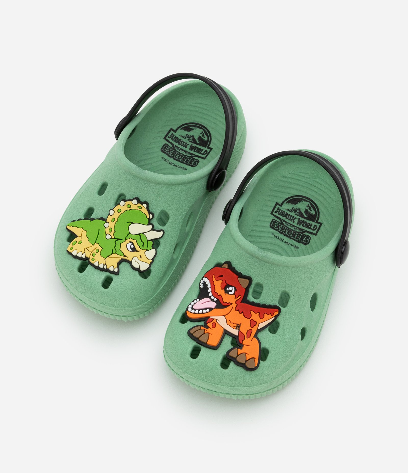 Sandália Infantil Babuche Jurassic Park - Tam 20 ao 33 Verde 5