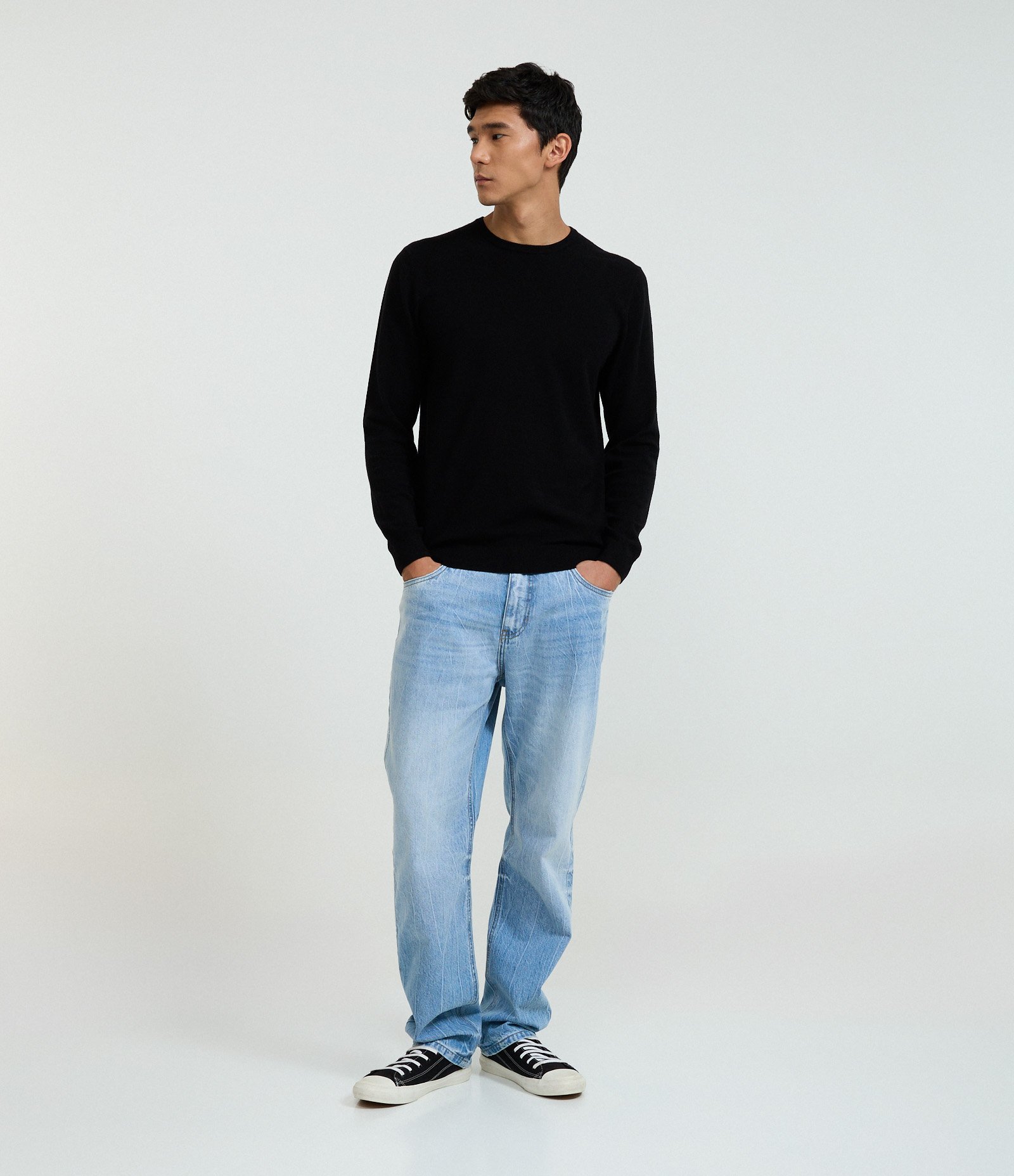 Calça Reta Básica Jeans Azul 1