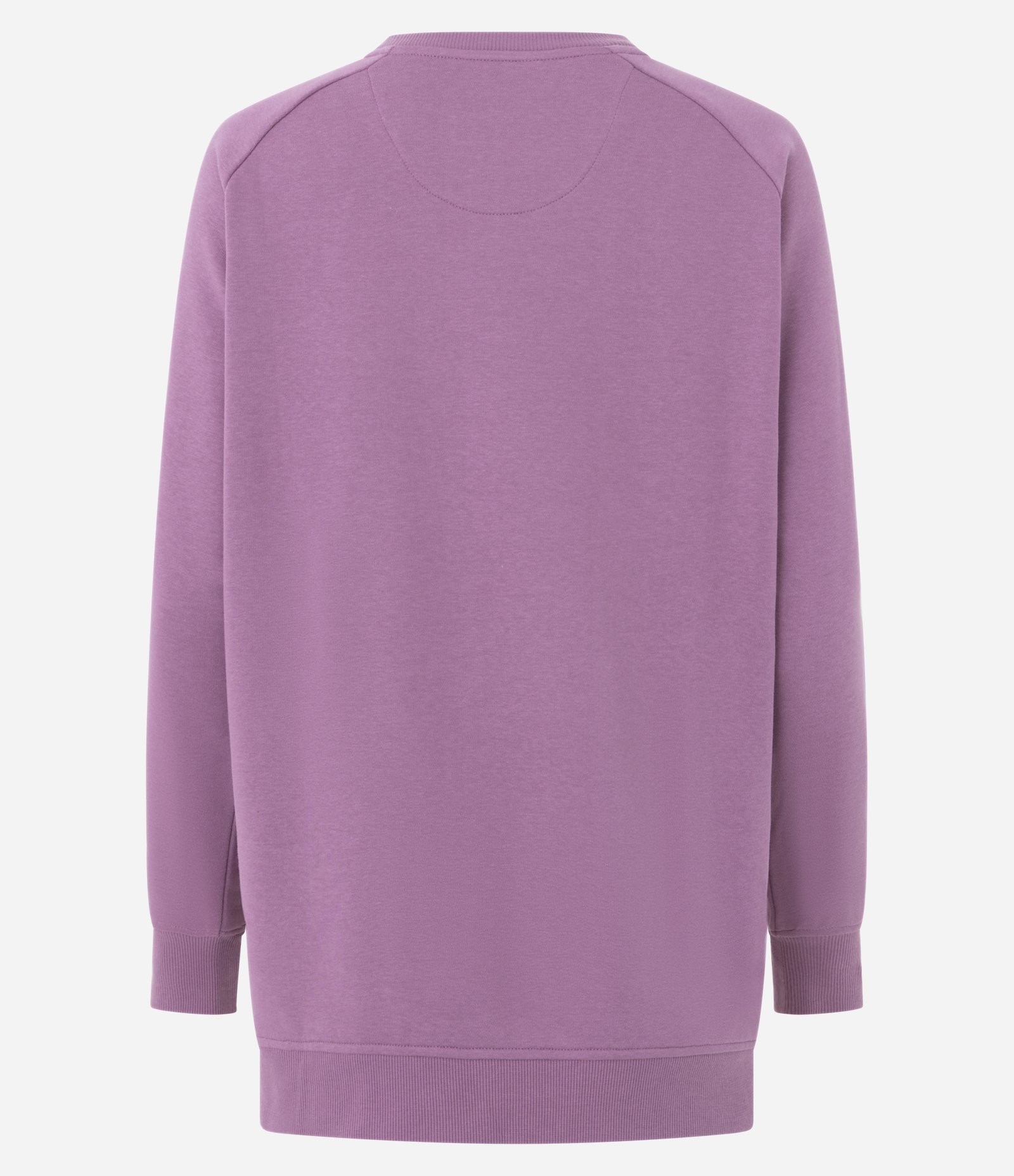 Casaco Fechado Oversized Esportivo em Algodão com Fenda Lateral Roxo 6