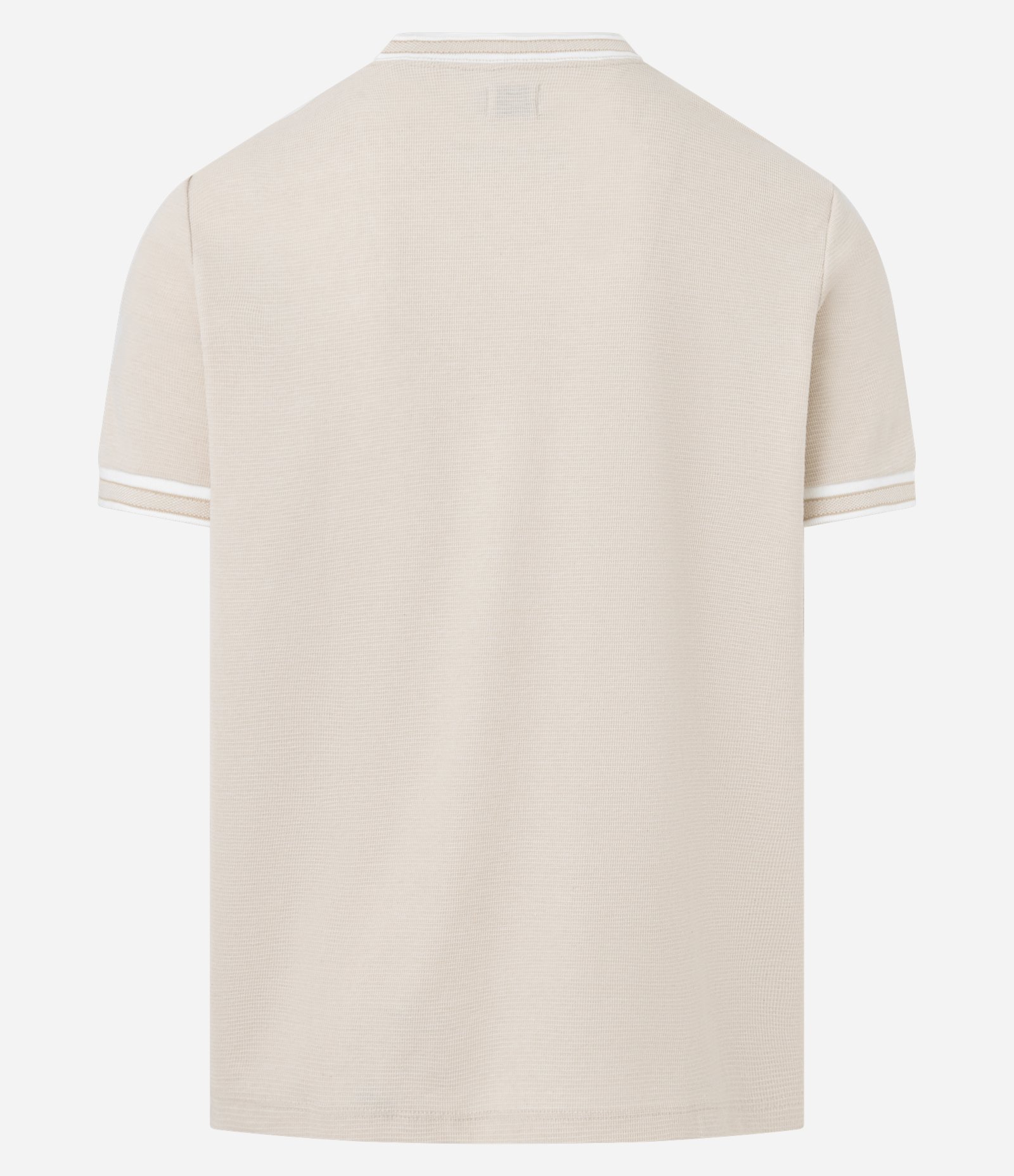 Camiseta Regular em Algodão Texturizado Bege 3