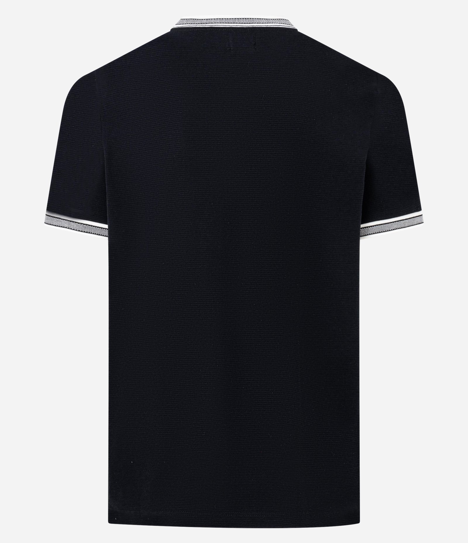 Camiseta Regular em Algodão Texturizado Preto 3
