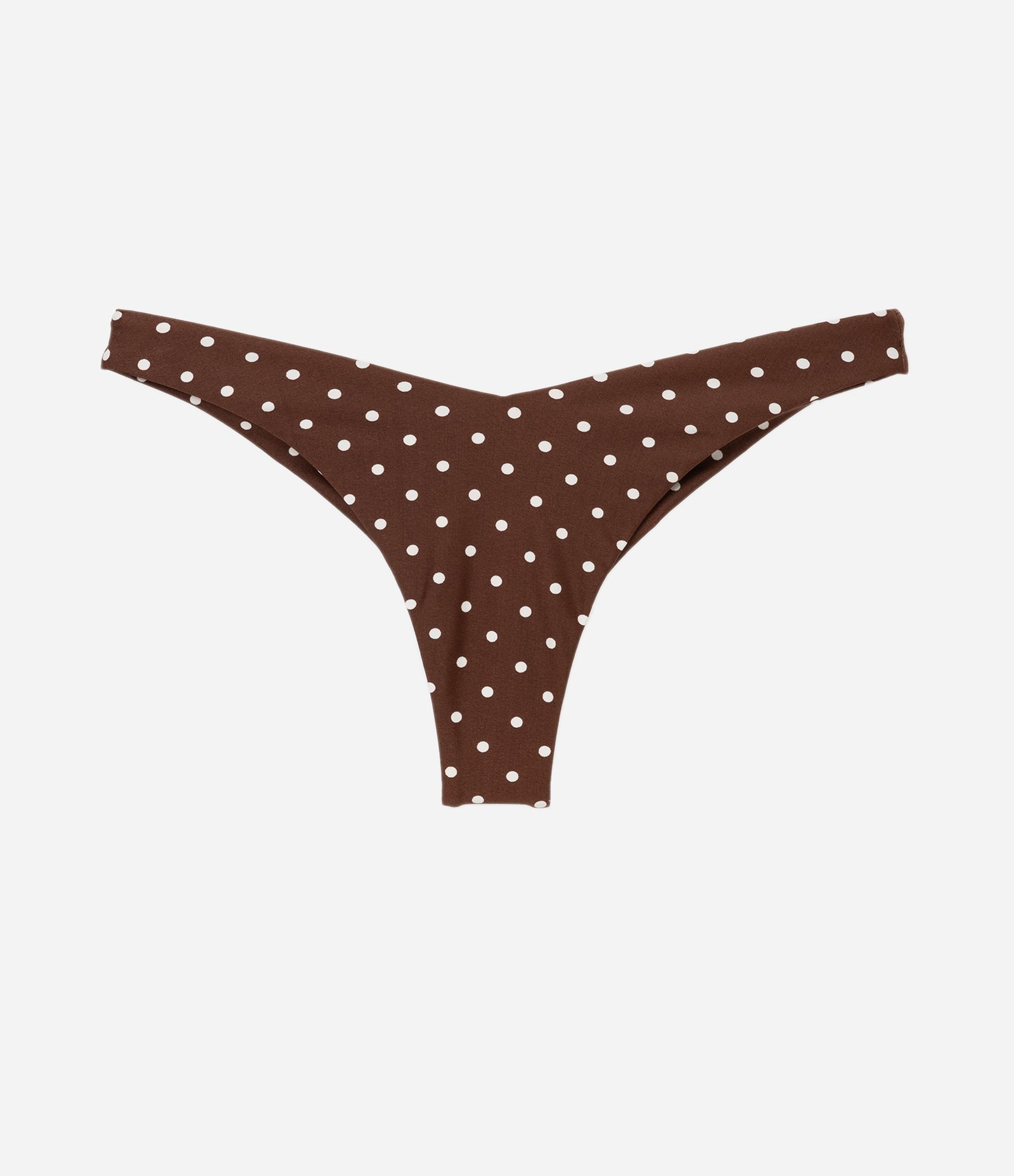 Biquíni Calcinha com Efeito Empina Bumbum e Estampa Bolinha Marrom 6
