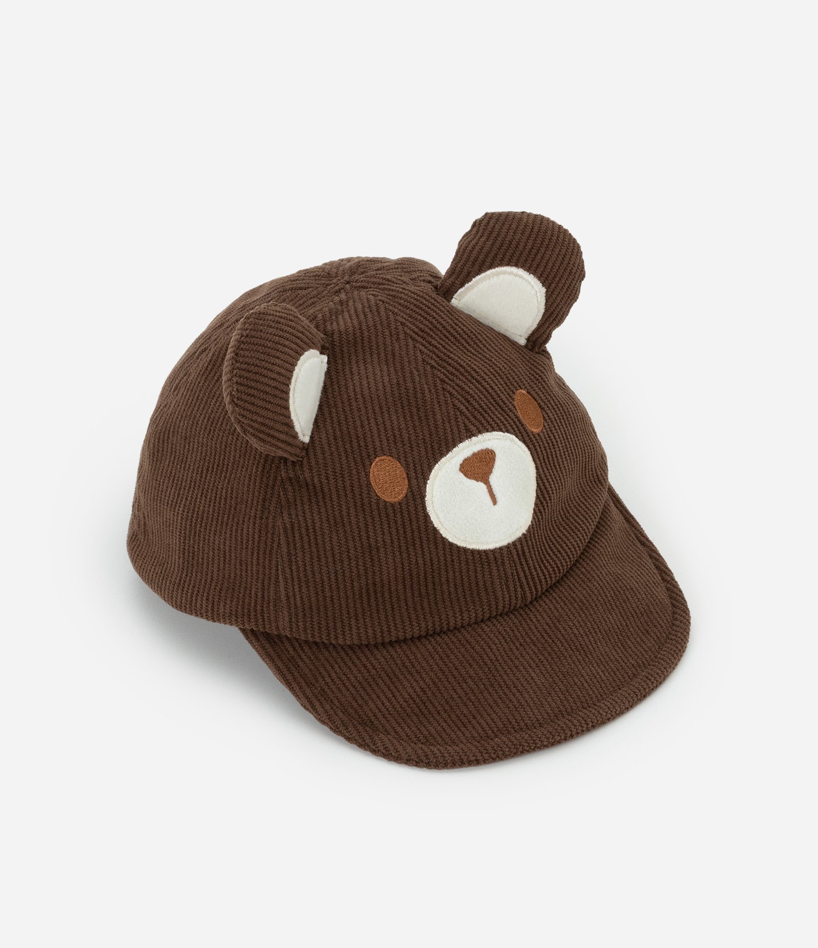 Boné Infantil com Orelhas 3D de Bichinho – Tam 0 a 12 Meses Marrom 1