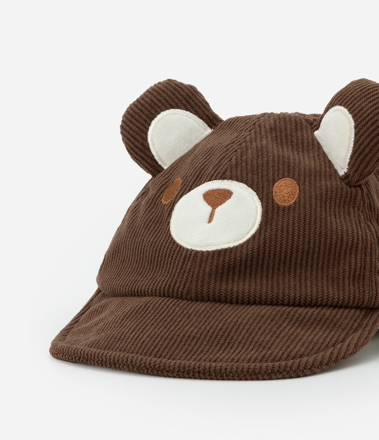 Boné Infantil com Orelhas 3D de Bichinho – Tam 0 a 12 Meses Marrom 4