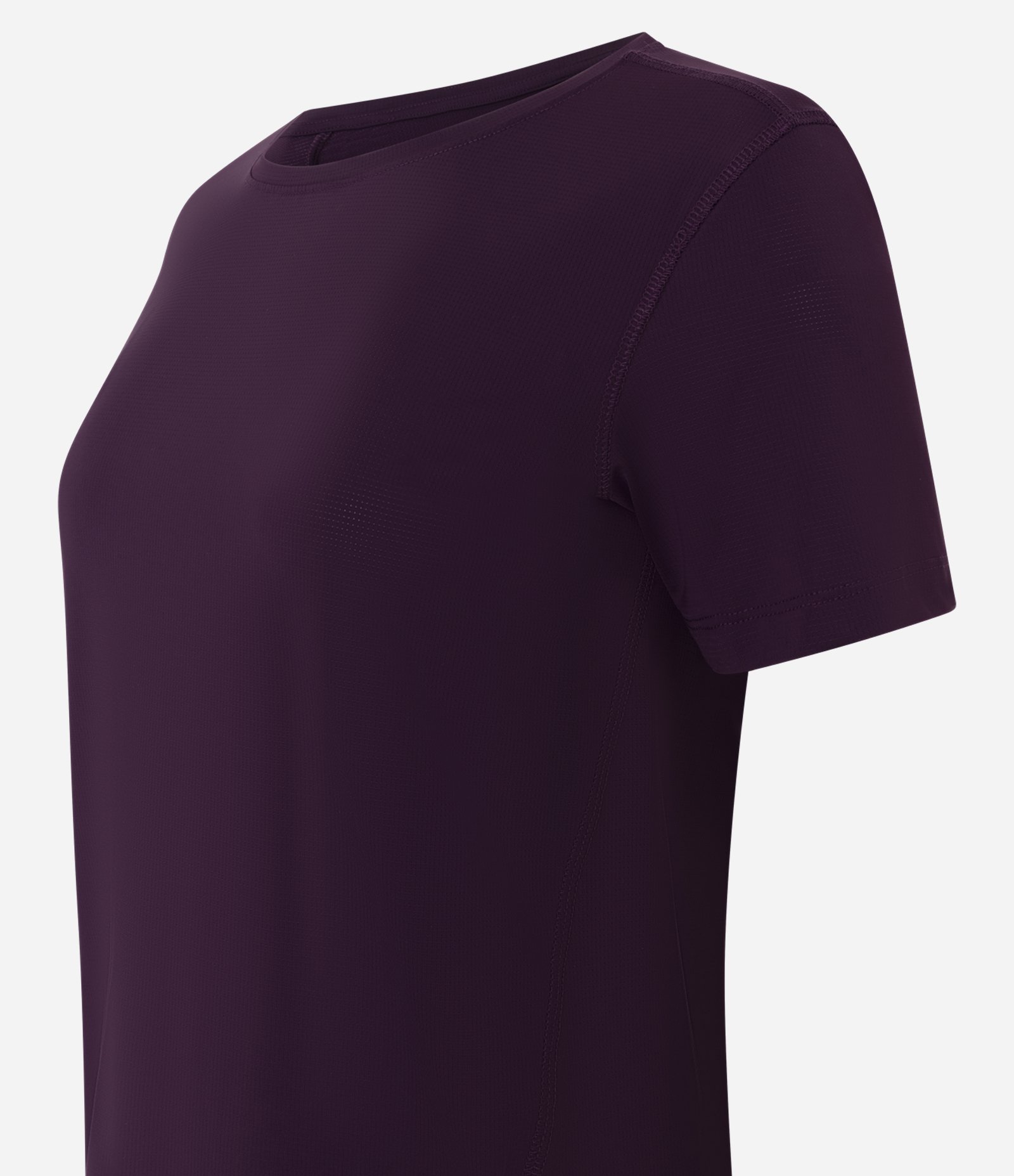 Camiseta Esportiva Manga Curta em Poliamida Vinho 2