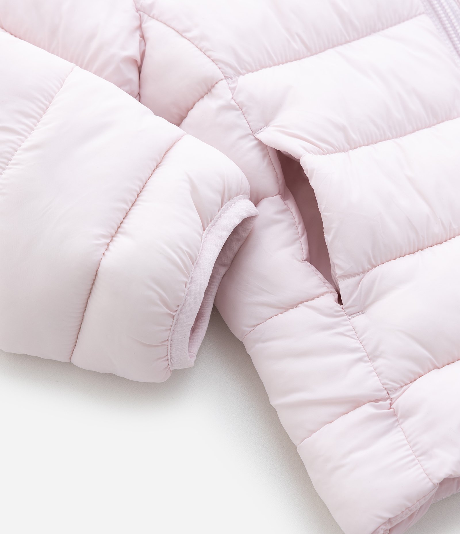 Jaqueta Puffer Infantil com Capuz - Tam 1 a 6 anos Rosa Claro 7