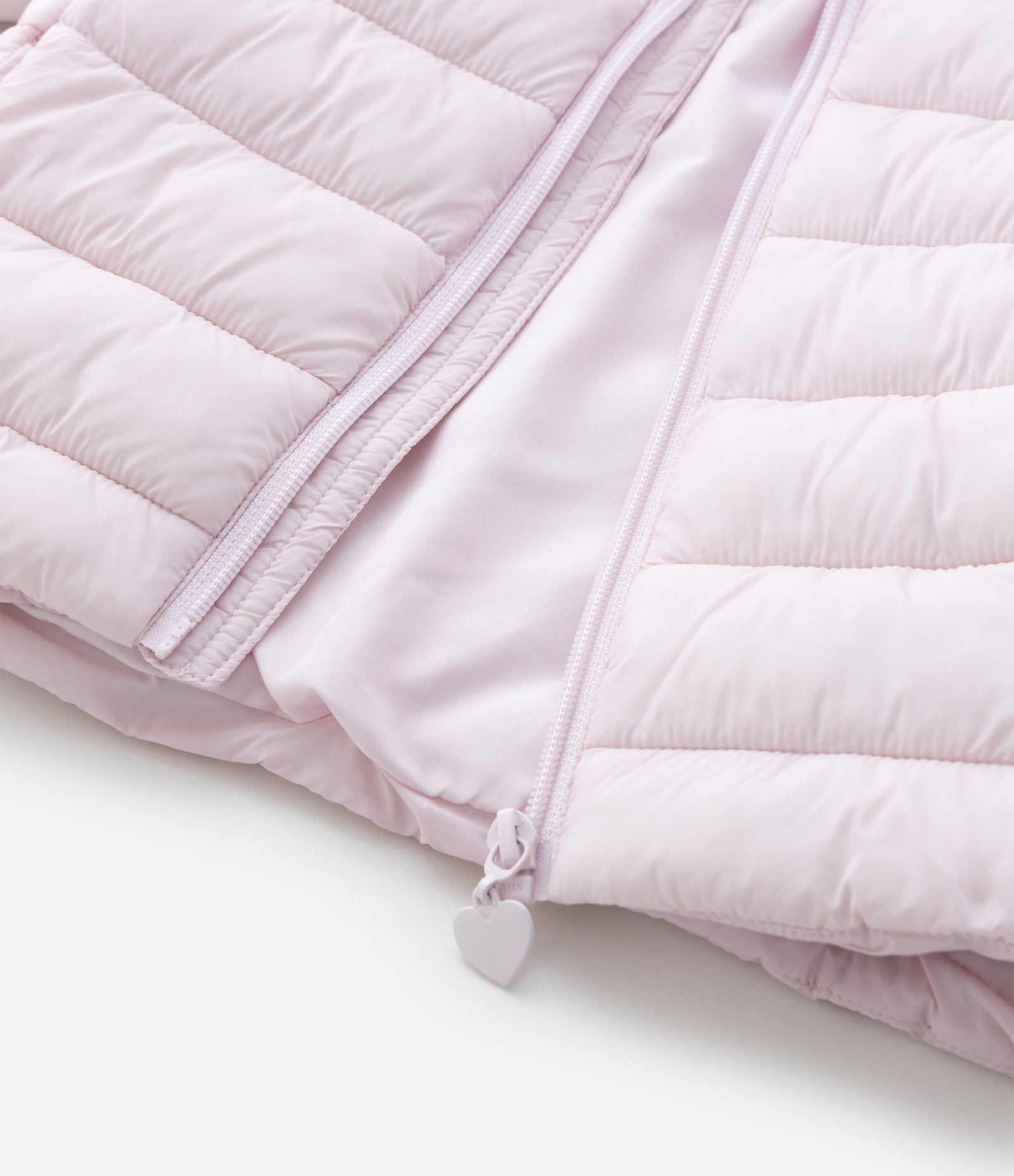 Jaqueta Puffer Infantil com Capuz - Tam 1 a 6 anos Rosa Claro 8