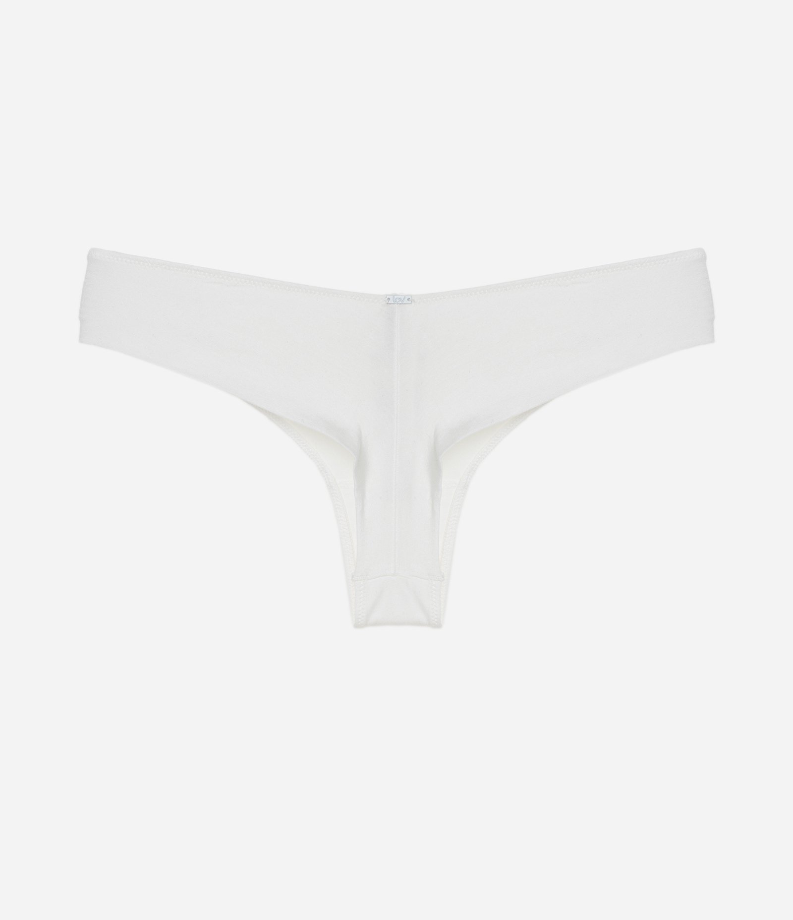 Calcinha Biquíni em Modal com Renda Branco 2