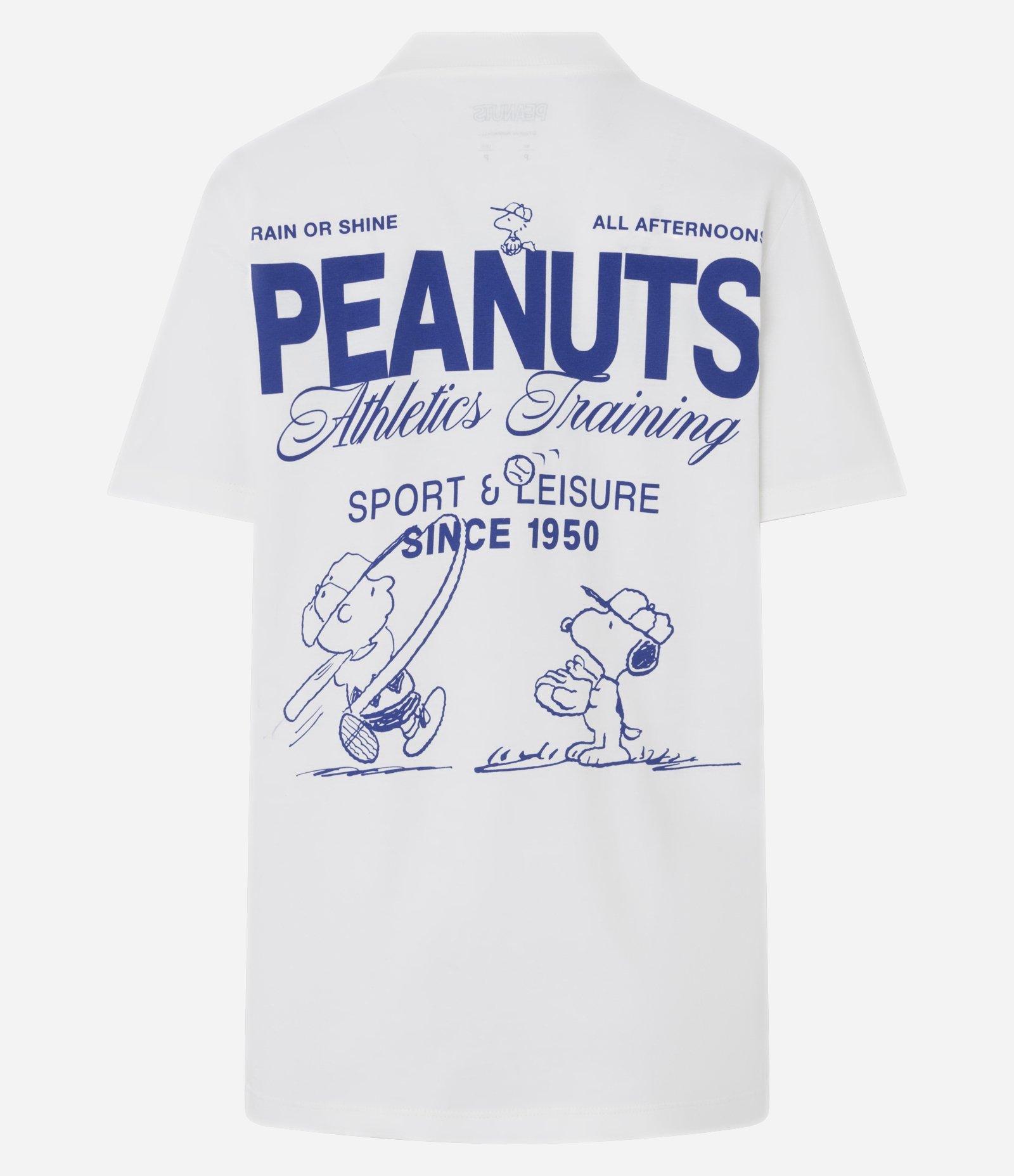Camiseta T-shirt em Algodão com Estampa Peanuts Sport Training Branco 6