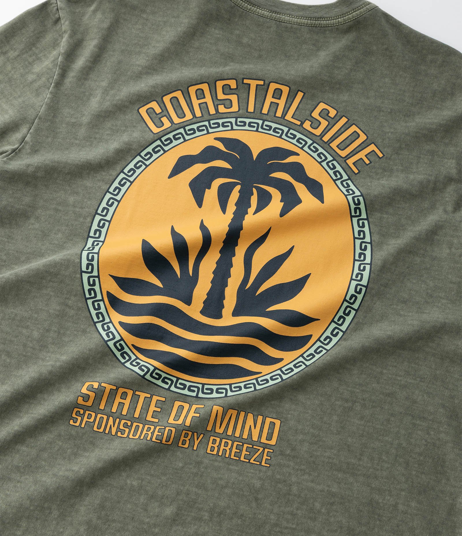 Camiseta Comfort em Algodão Estonada com Estampa Lettering Verde 5