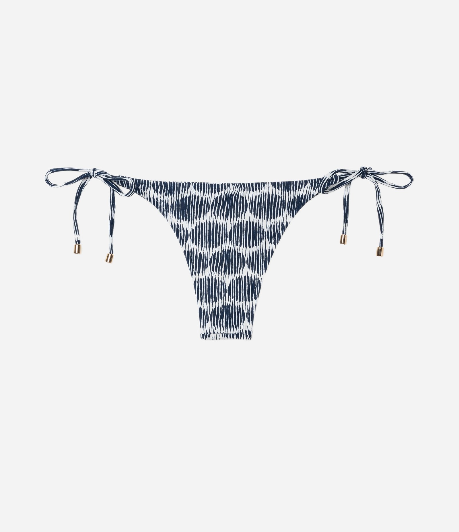 Biquini Bottom em Microfibra com Estampa Poá Navy Multicores 2