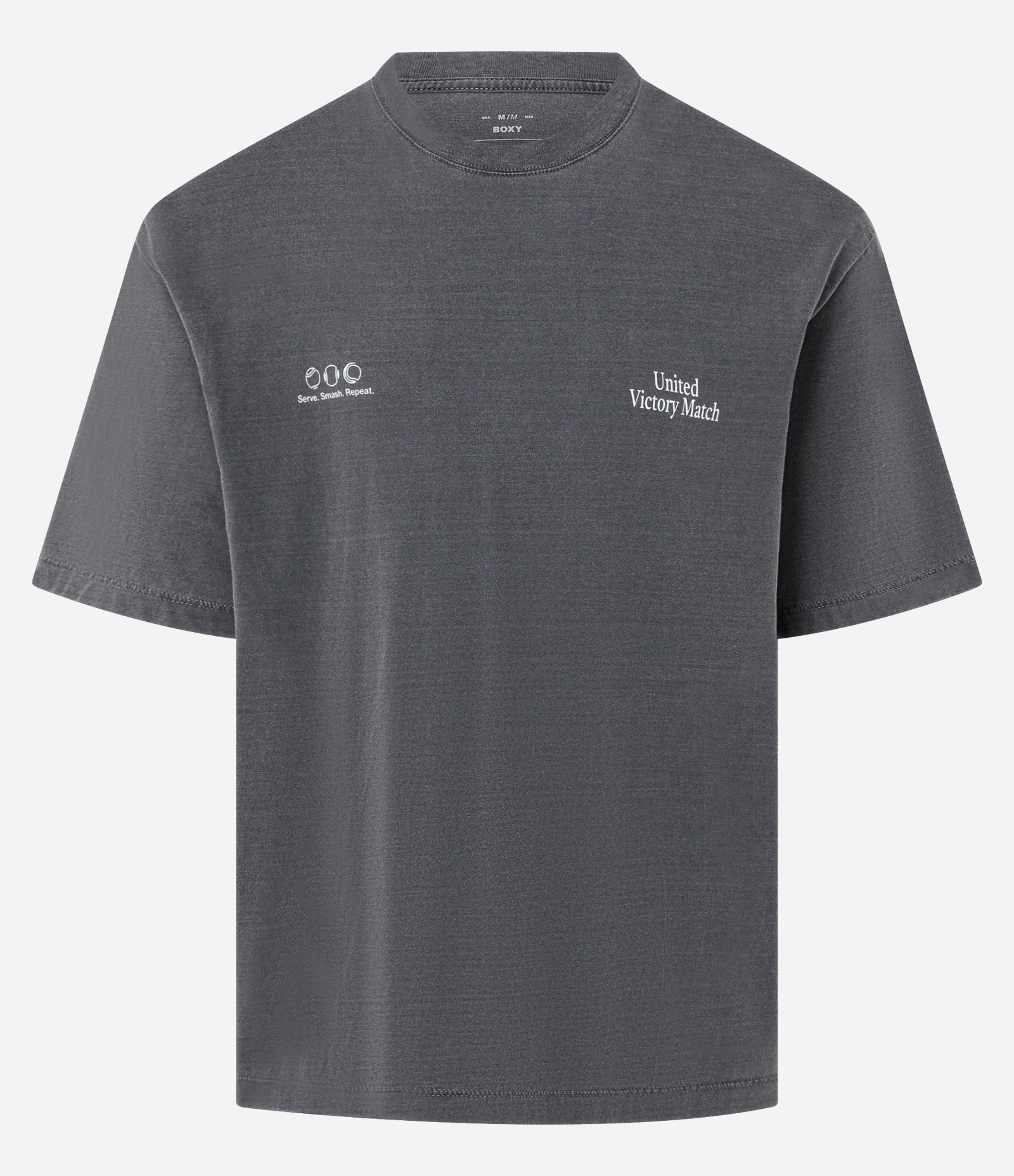 Camiseta Boxy em Algodão Estonada com Estampa Lettering United Victory Preto 5