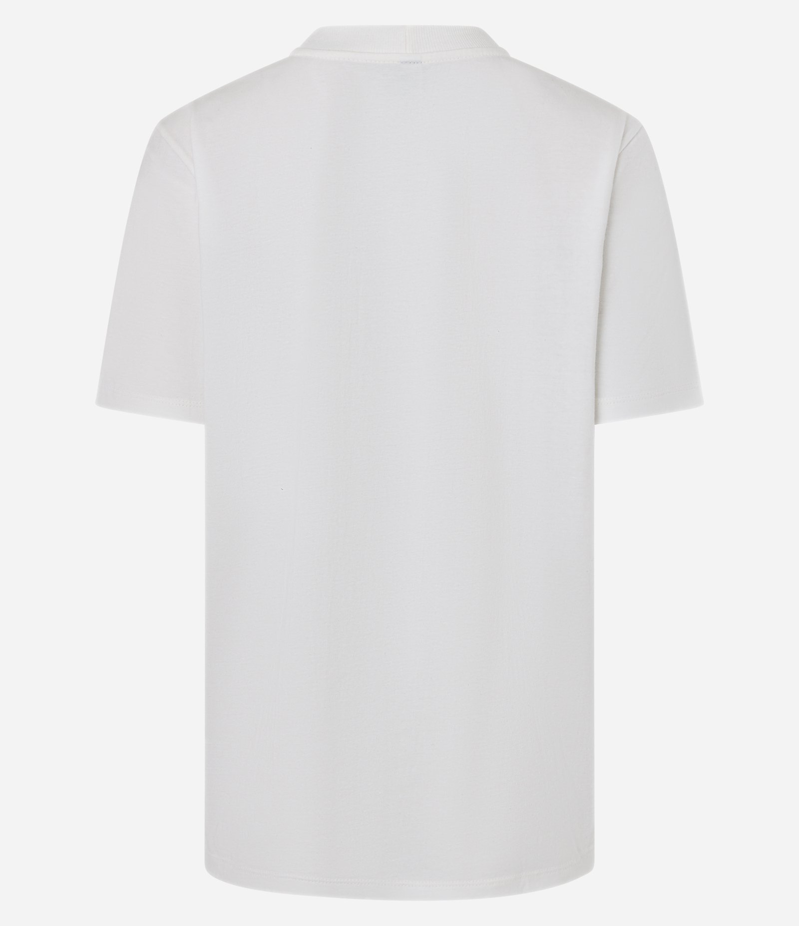 Camiseta T-Shirt alongada em Algodão com Estampa Silk Summer Tropical Branco 7