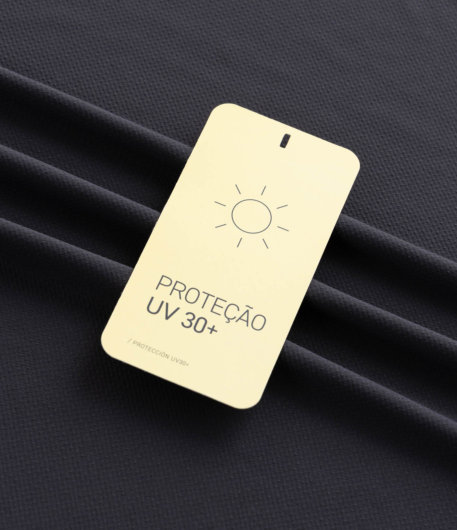 Camiseta Manga Longa Dry com Proteção UV 30+ Preto 6