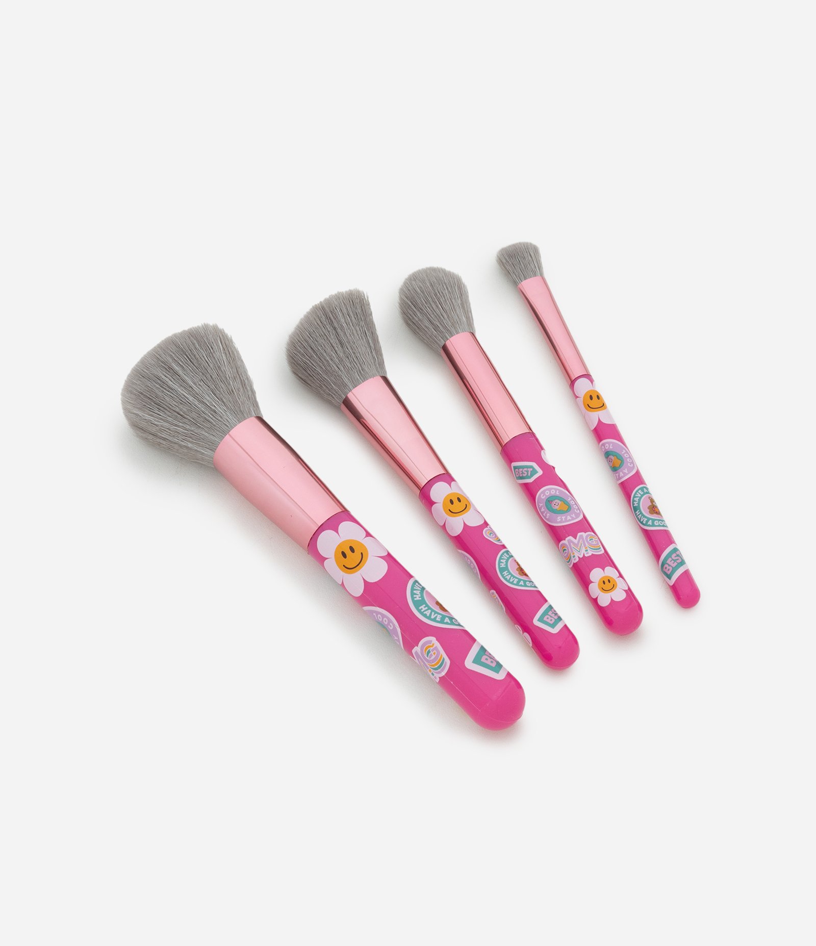 Kit com 4 Pincéis Fun Alchemia Rosa 2