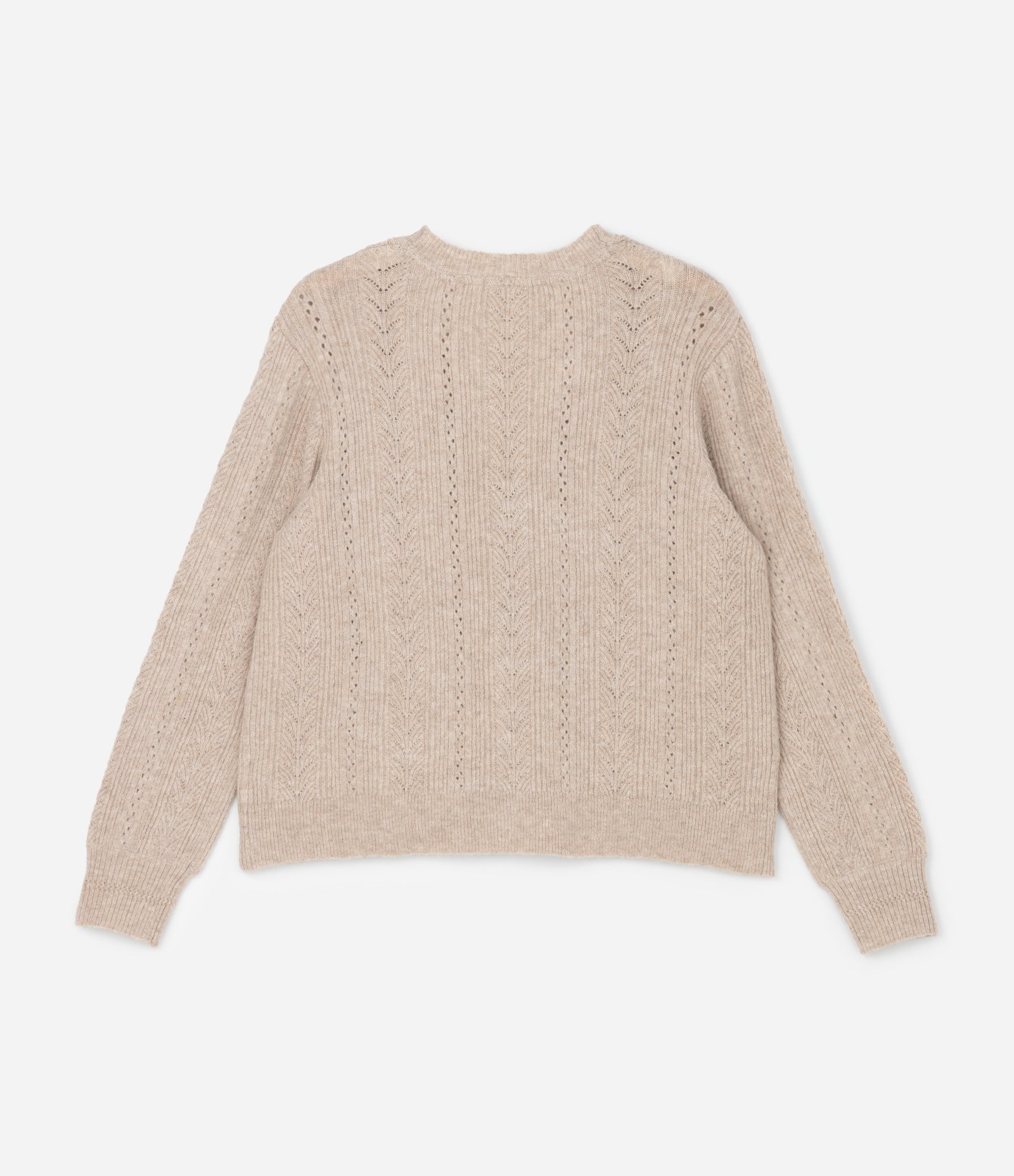 Cardigan Curto e Amplo em Tricô Curve & Plus Size Bege 5