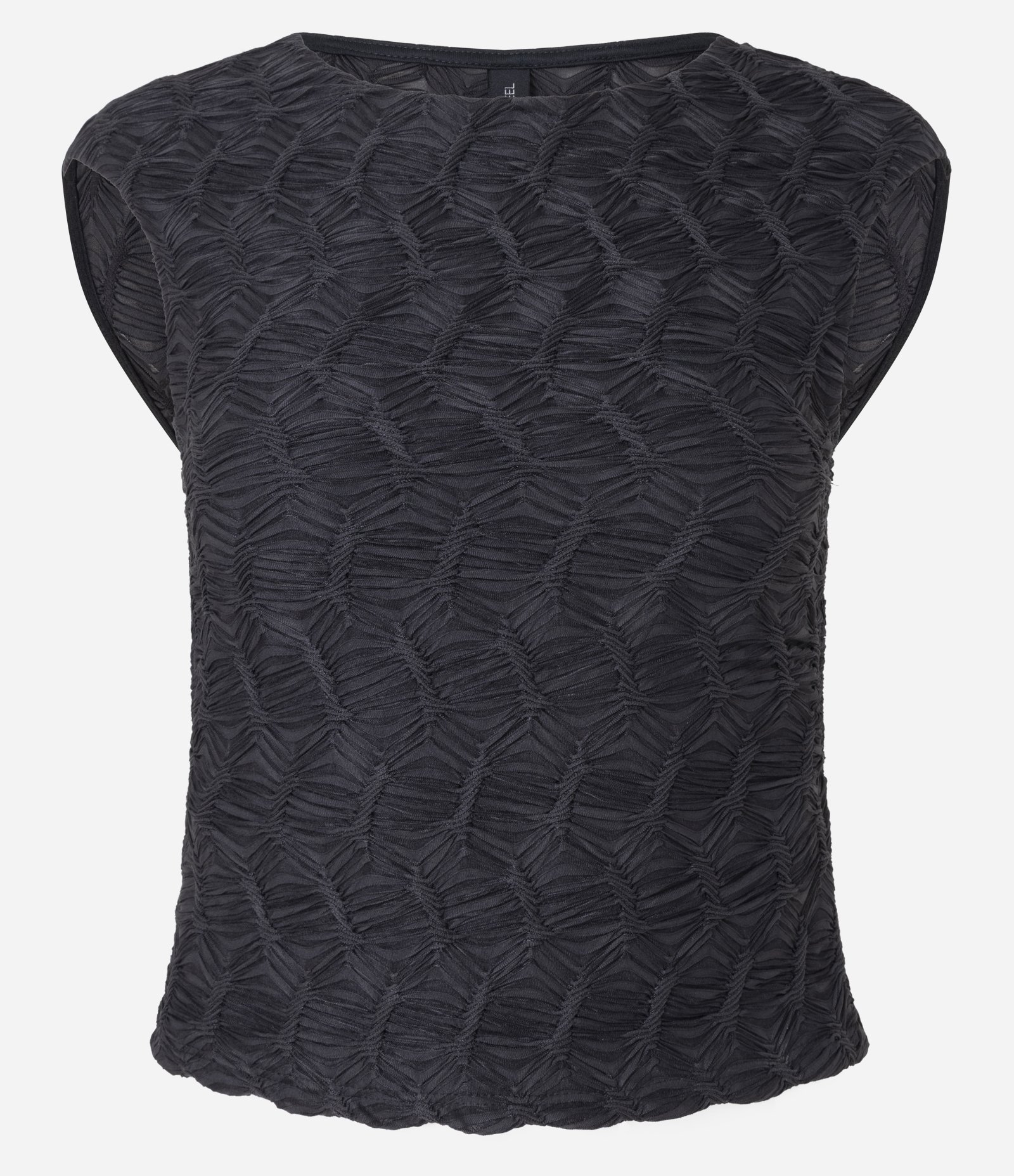 Blusa Texturizada com Abertura nas Costas Preto 5