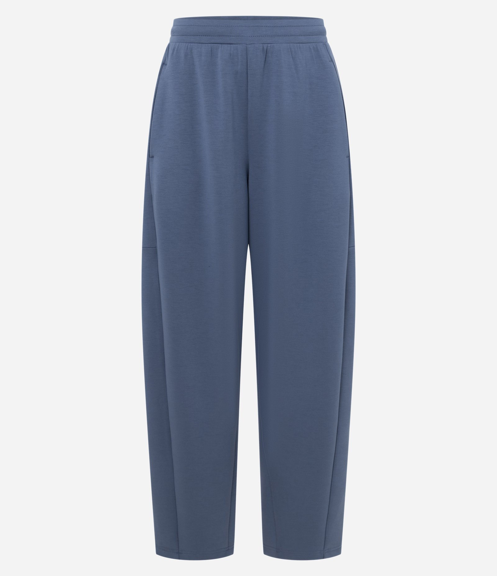 Calça em Modal com Cós Elástico e Amarração Azul 5