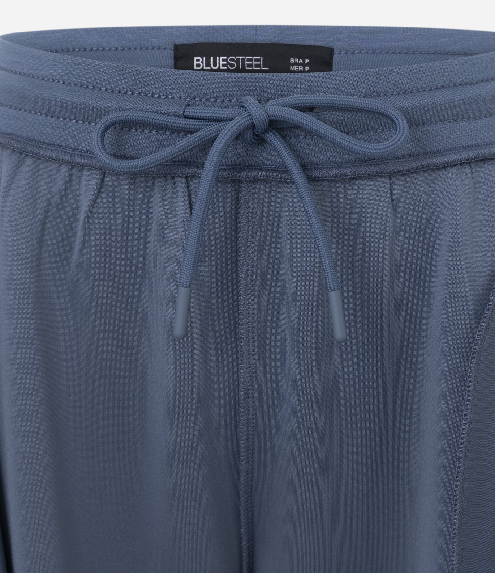 Calça em Modal com Cós Elástico e Amarração Azul 6
