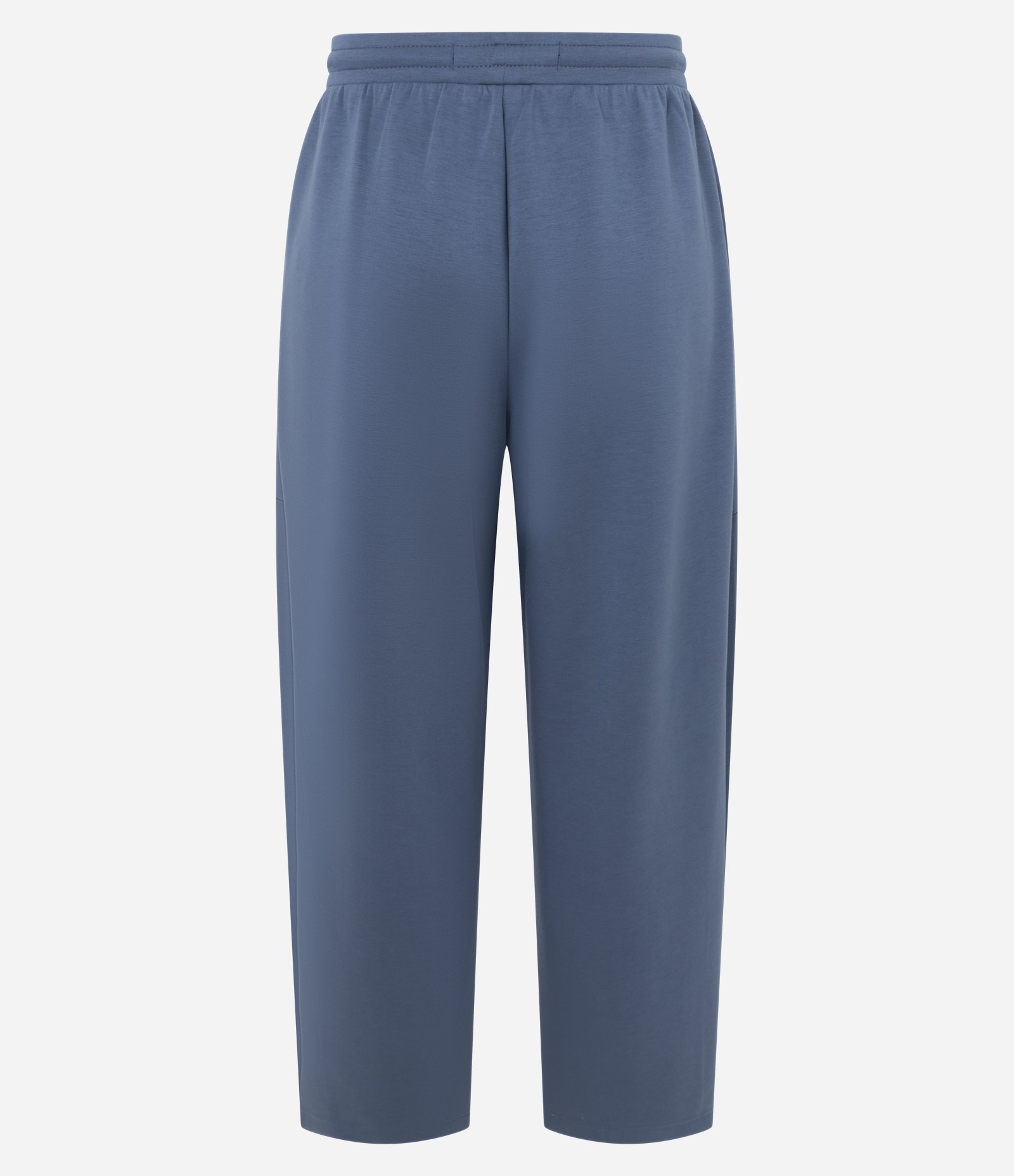 Calça em Modal com Cós Elástico e Amarração Azul 7