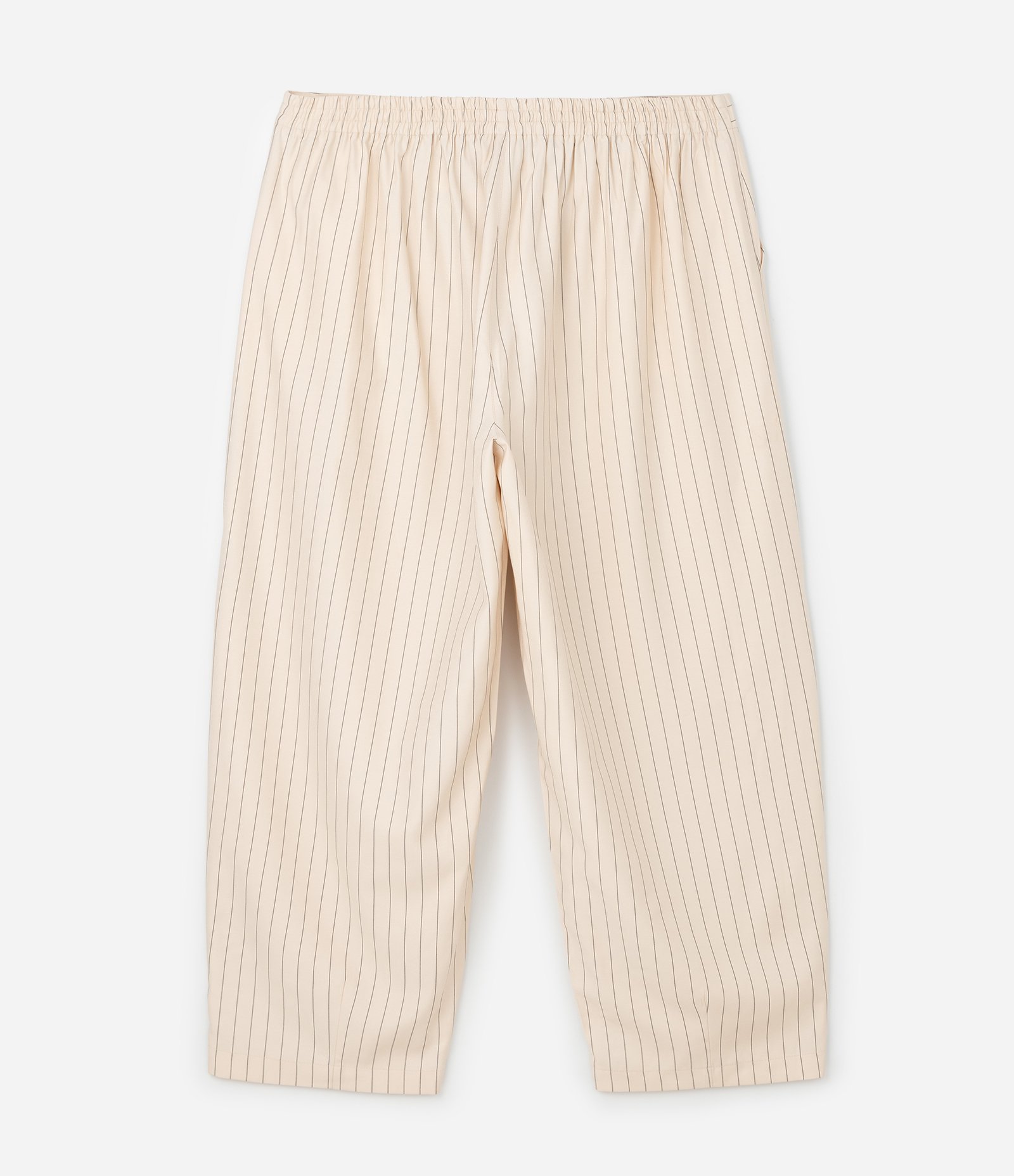 Calça Balloon Alfaiatada com Listras Curve & Plus Size Bege 6