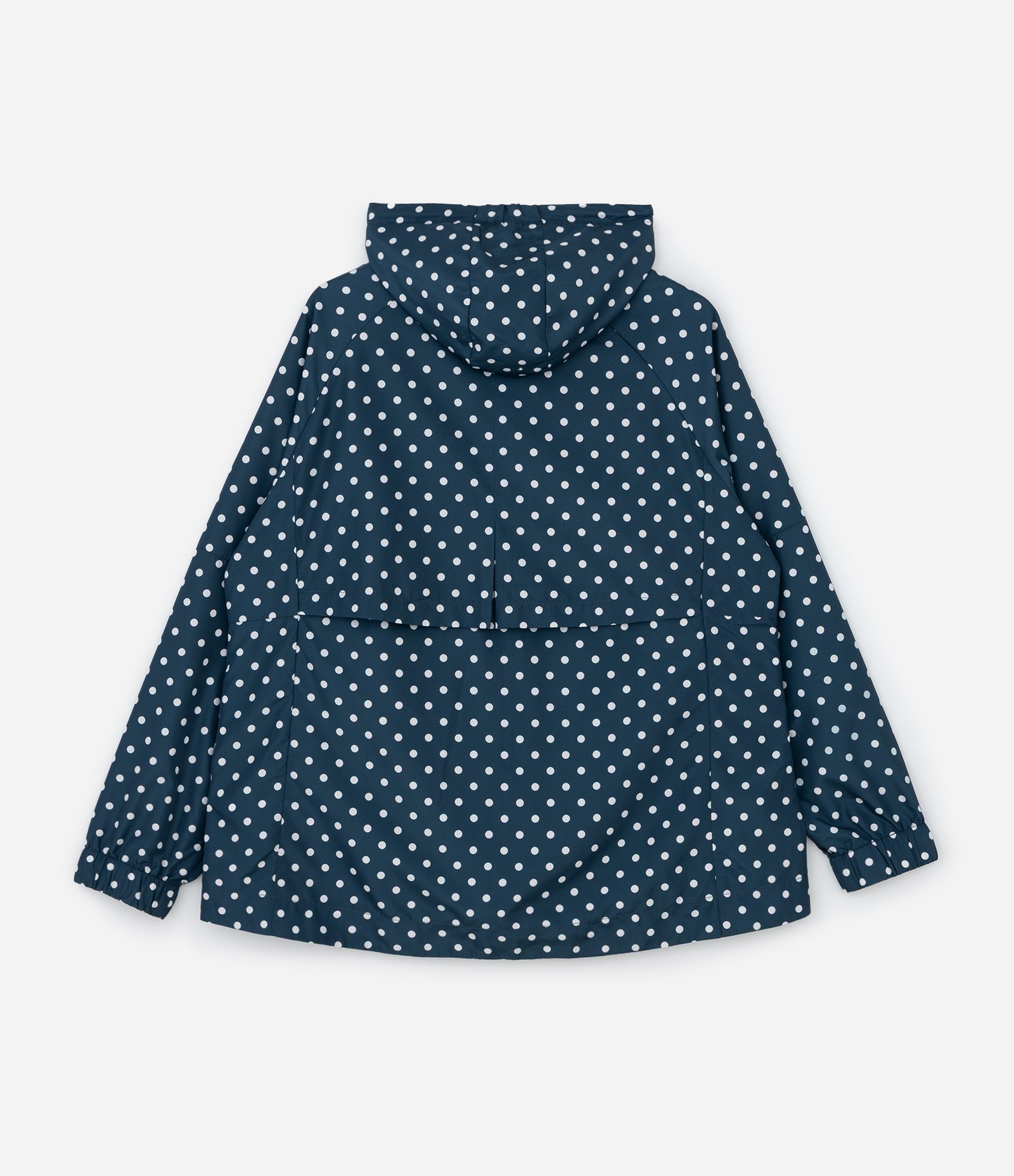 Jaqueta Esportiva Corta Vento com Capuz Estampa Poá Azul 6