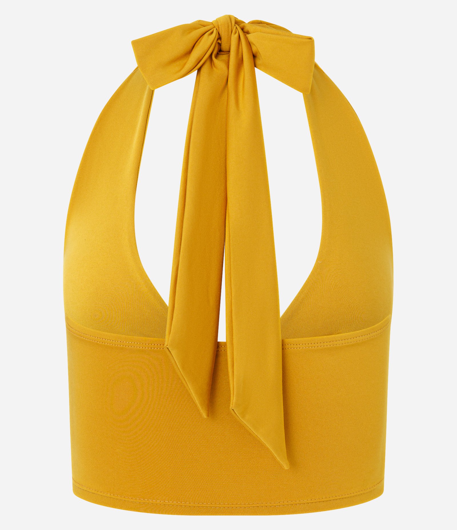 Blusa Frente Única com Aviamento no Busto Dourado 6