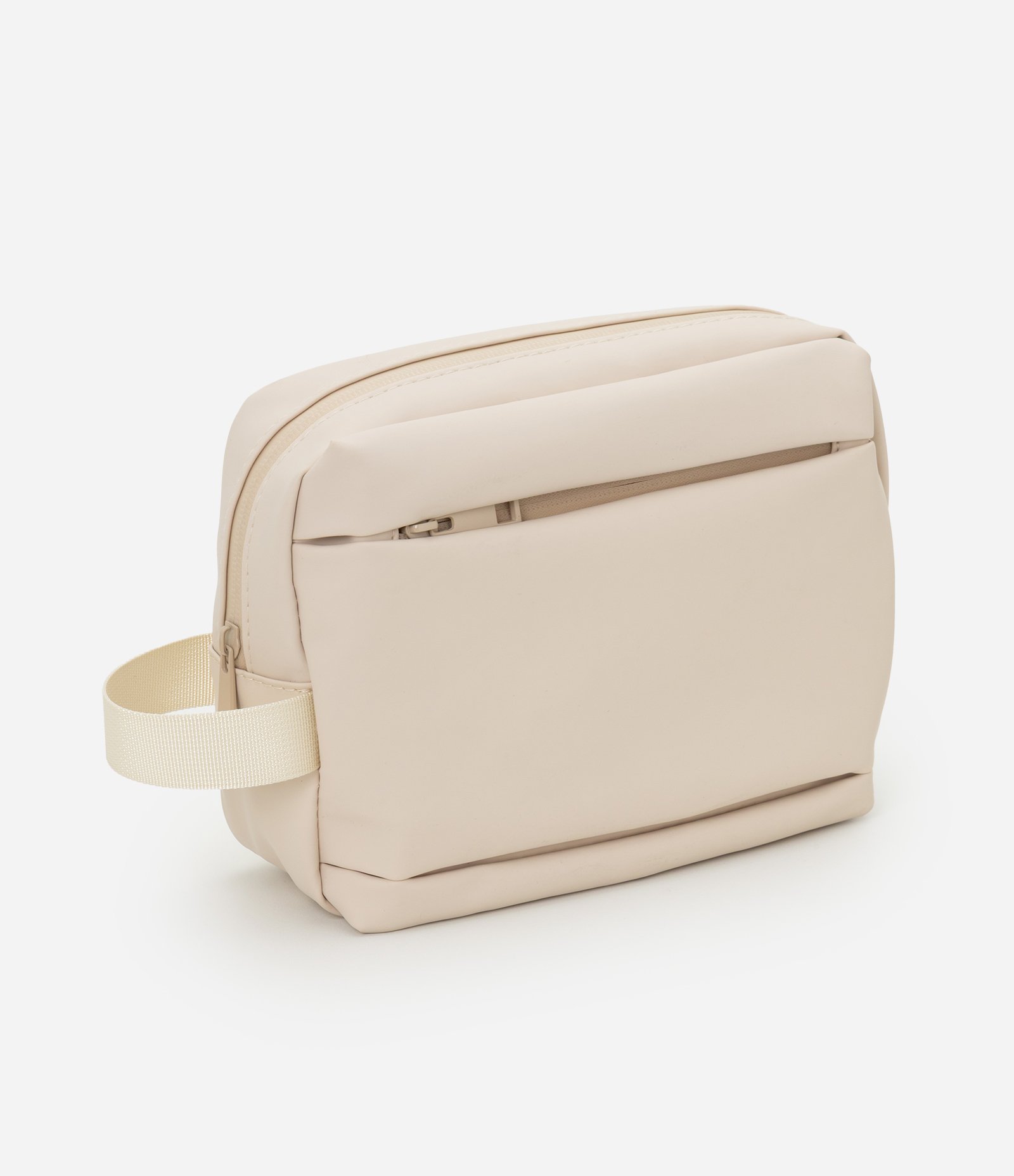 Necessaire Emborrachada com Alça Lateral Off White 1