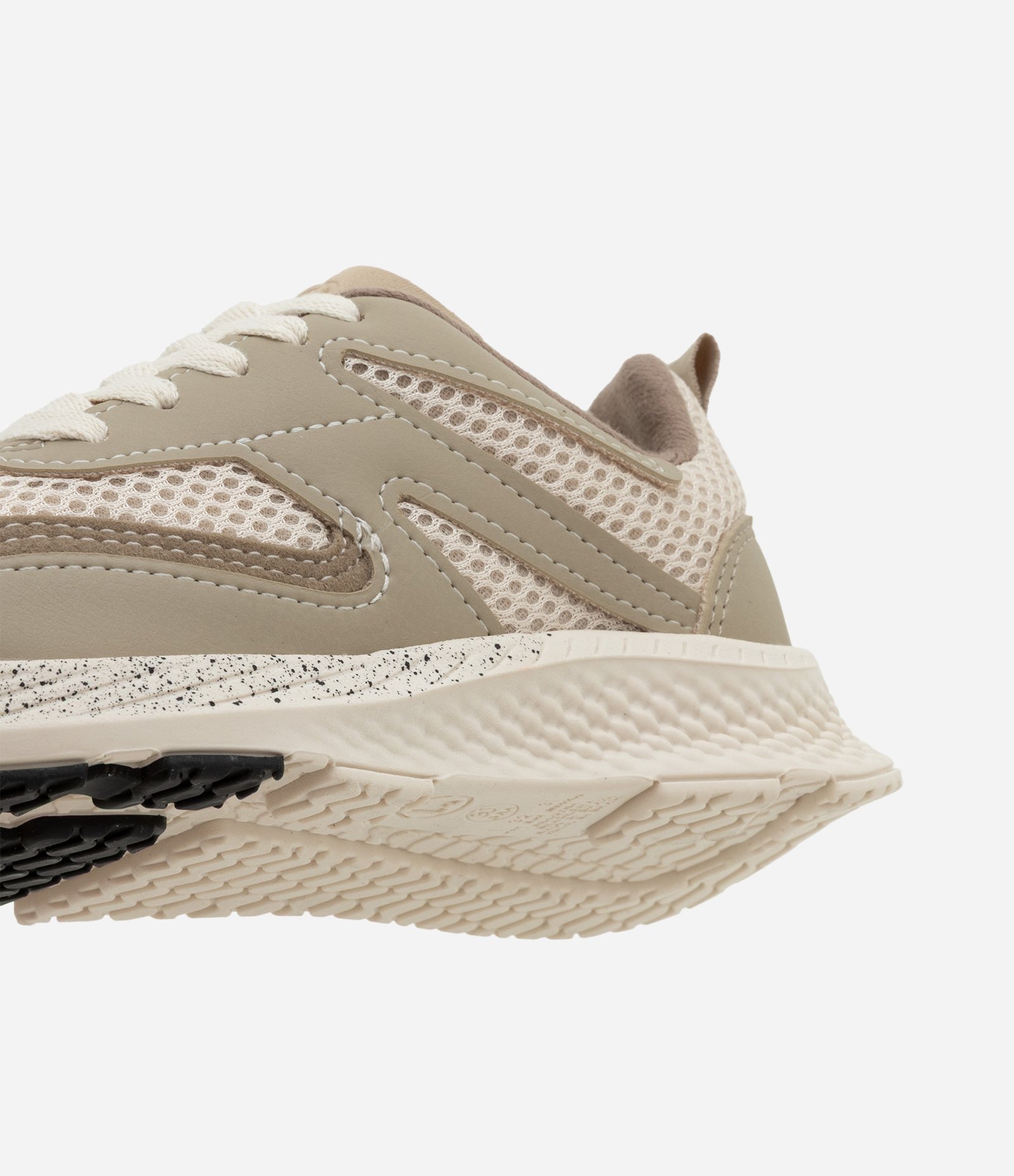 Tênis Infantil com Recortes Contrastantes e Texturizado - Tam 28 ao 34 Bege/Marrom 2