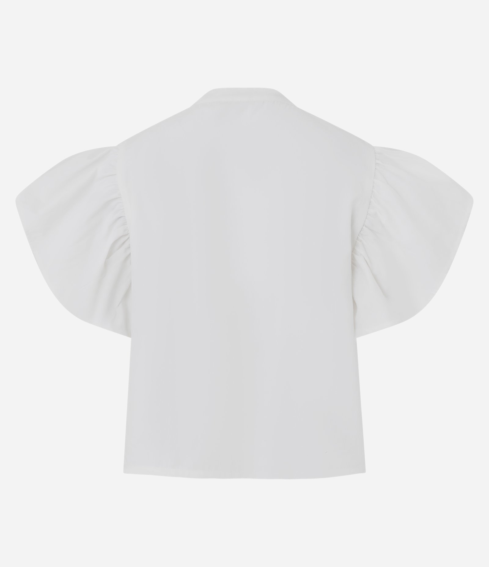 Blusa em Algodão com Entremeios Vazados e Bordados Frontais Branco 7