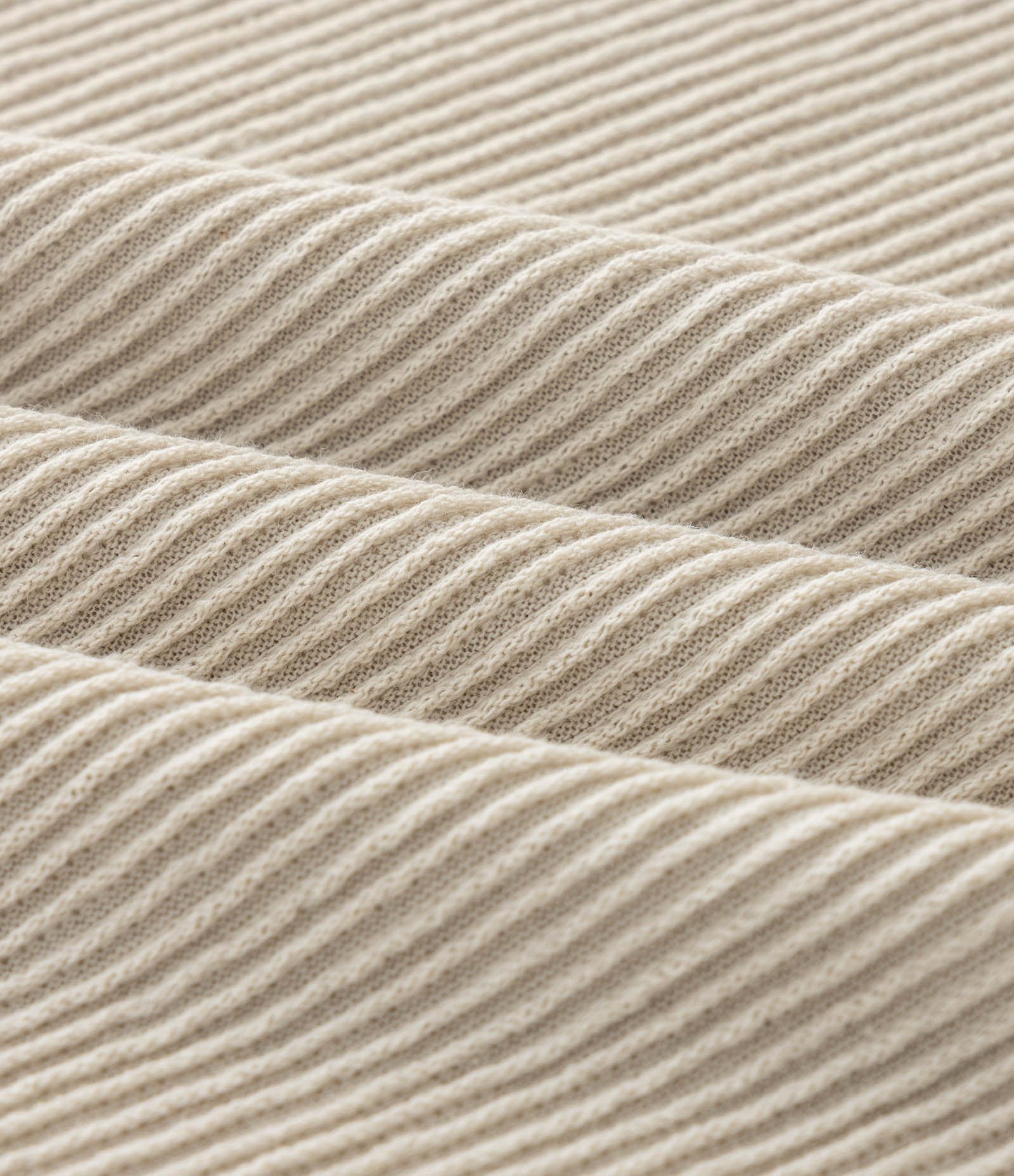 Camiseta Regular em Algodão Texturizado Bege 3