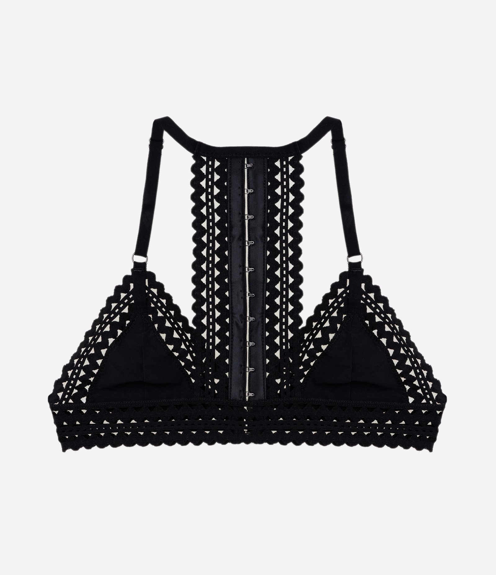 Sutiã Top em Tule com Detalhes em Sianinhas Preto 6