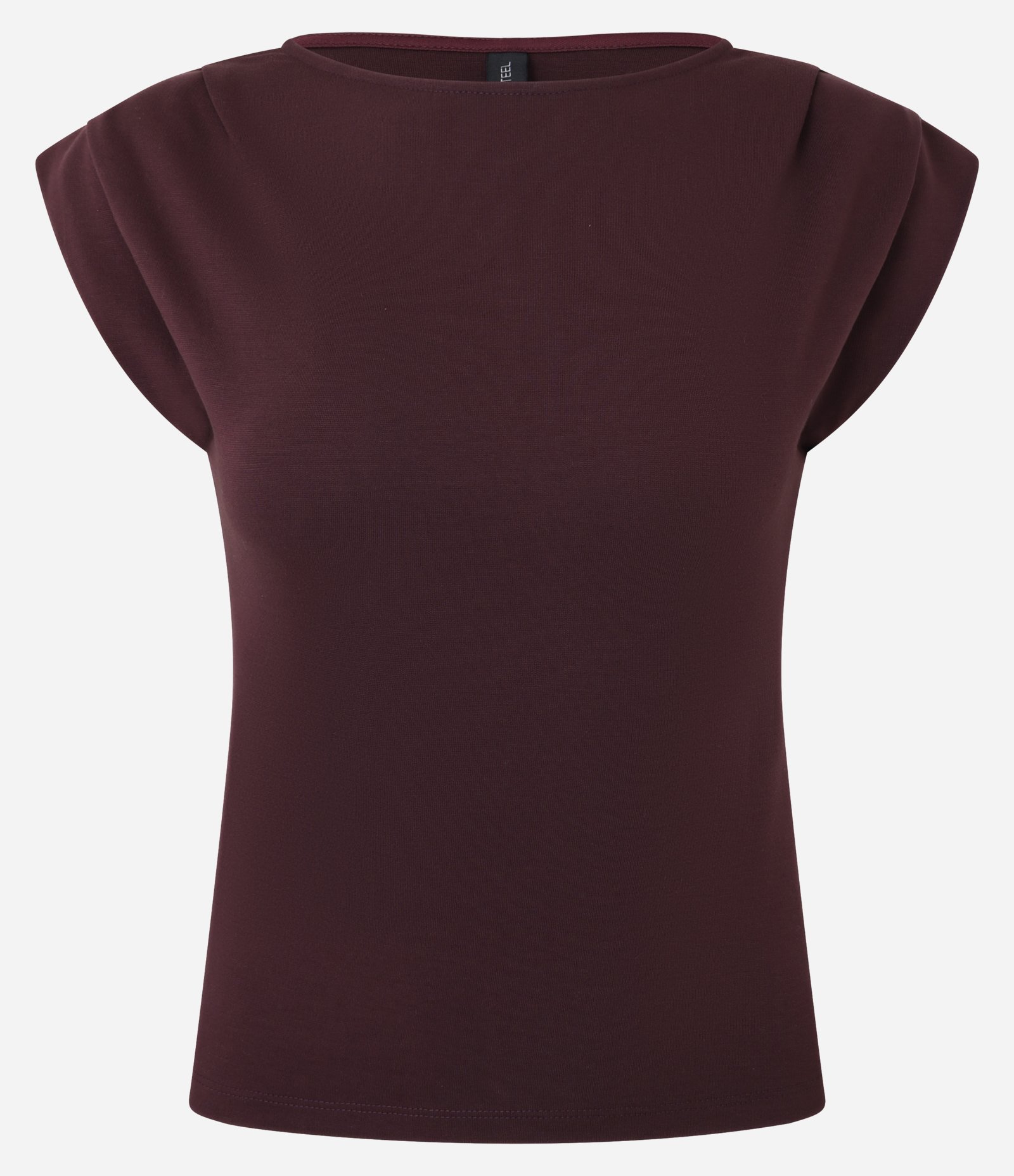 Blusa em Viscose com Pregas nos Ombros Vinho 1