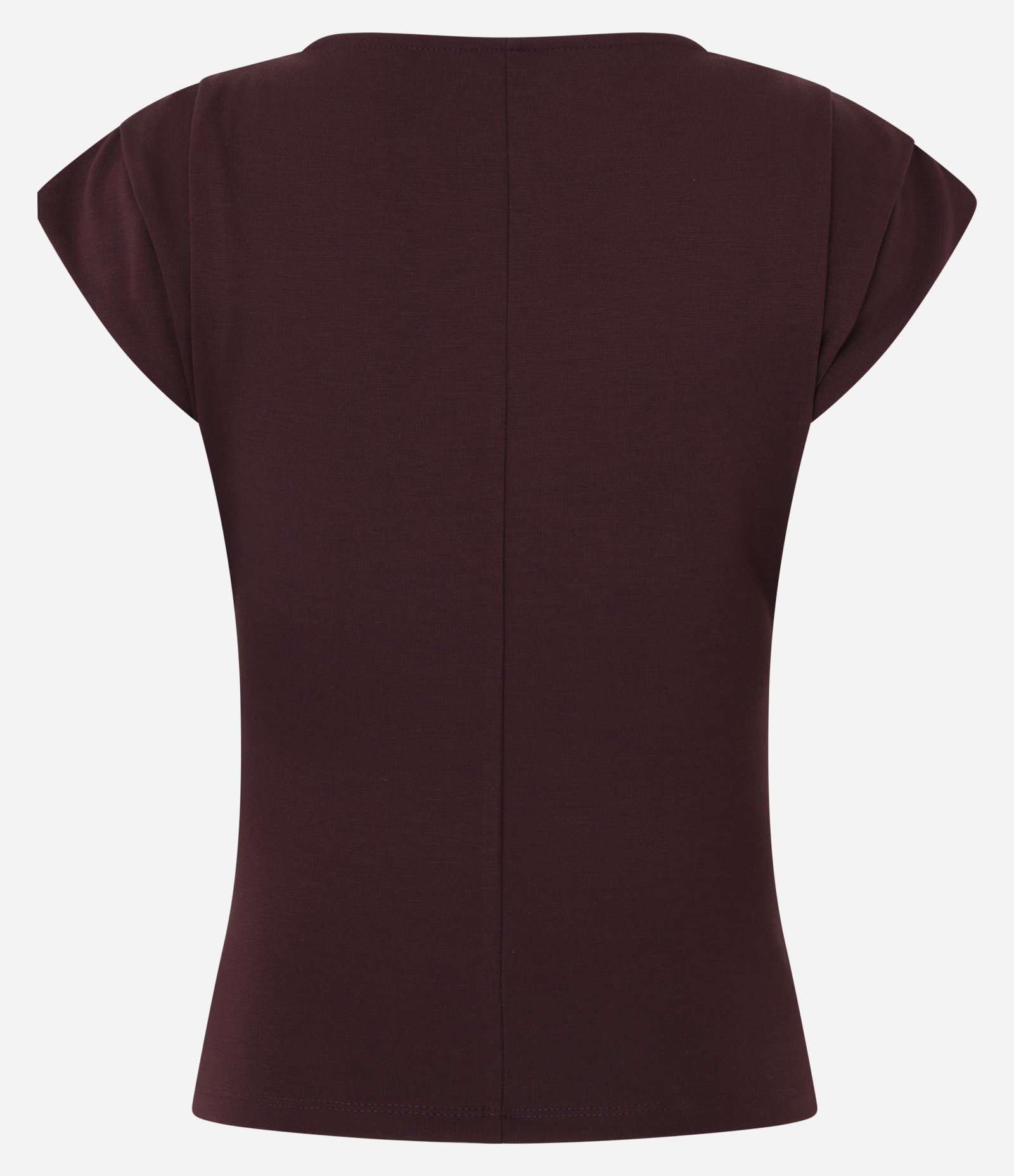 Blusa em Viscose com Pregas nos Ombros Vinho 2